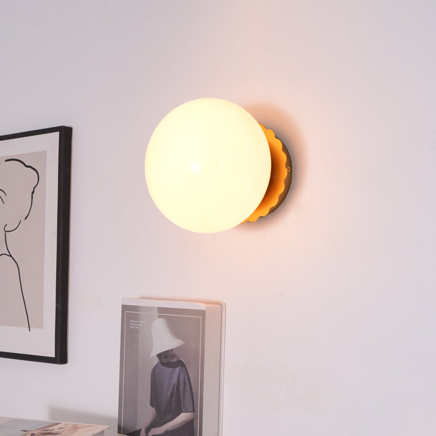 Stefan Applique Murale Moderne Minimaliste en Verre