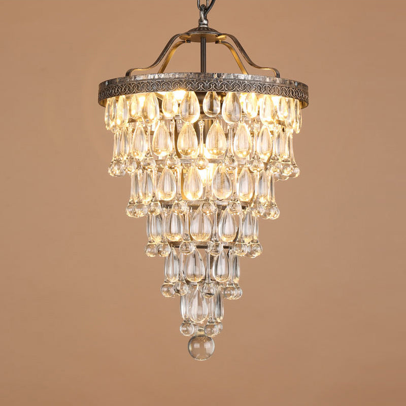 Blink Lustre Unique En Cristal Et Métal En Forme De Pyramide Inversée