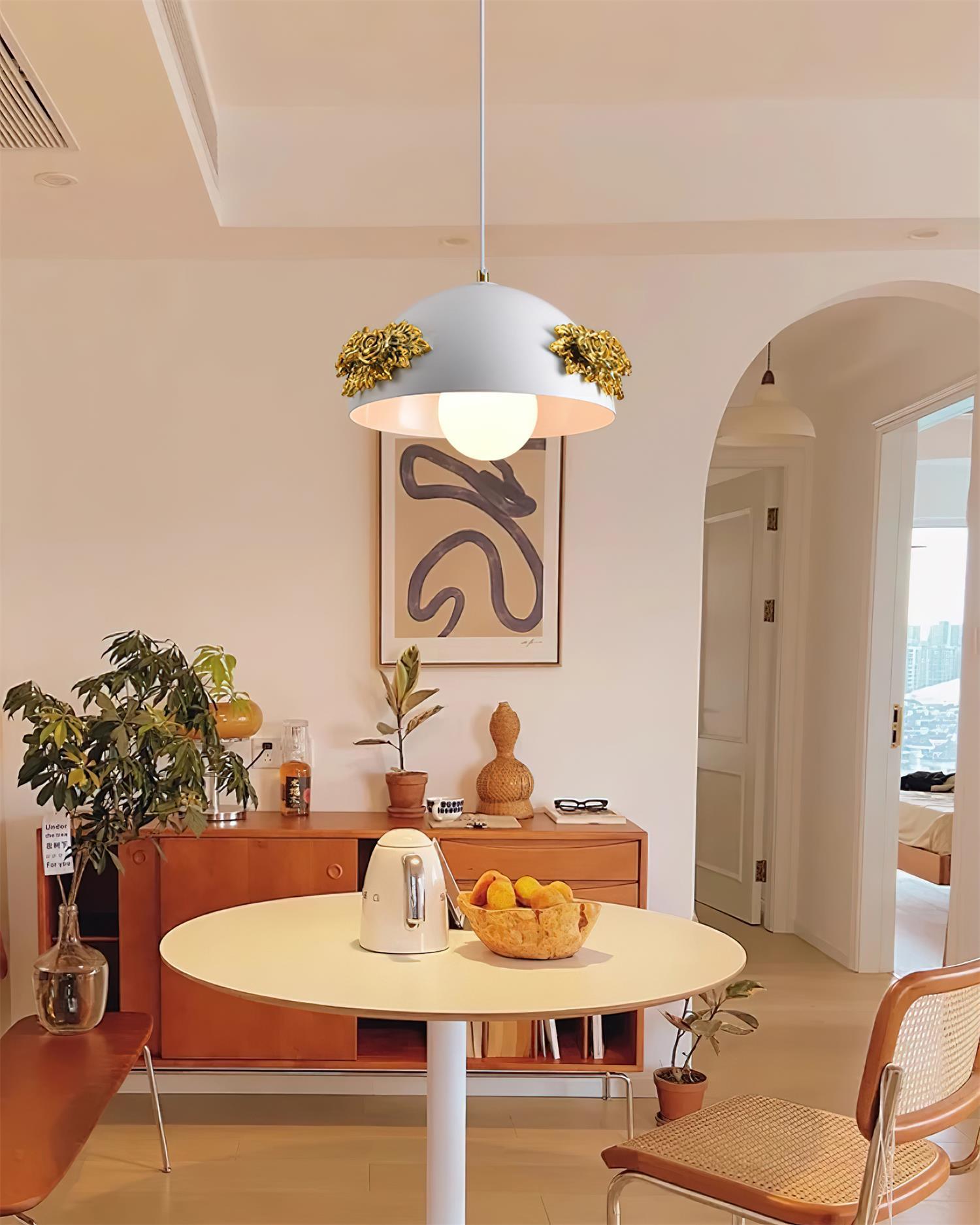Masiero Suspension Rose Orné Dôme