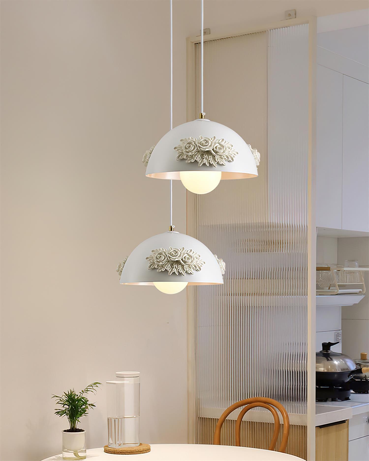Masiero Suspension Rose Orné Dôme