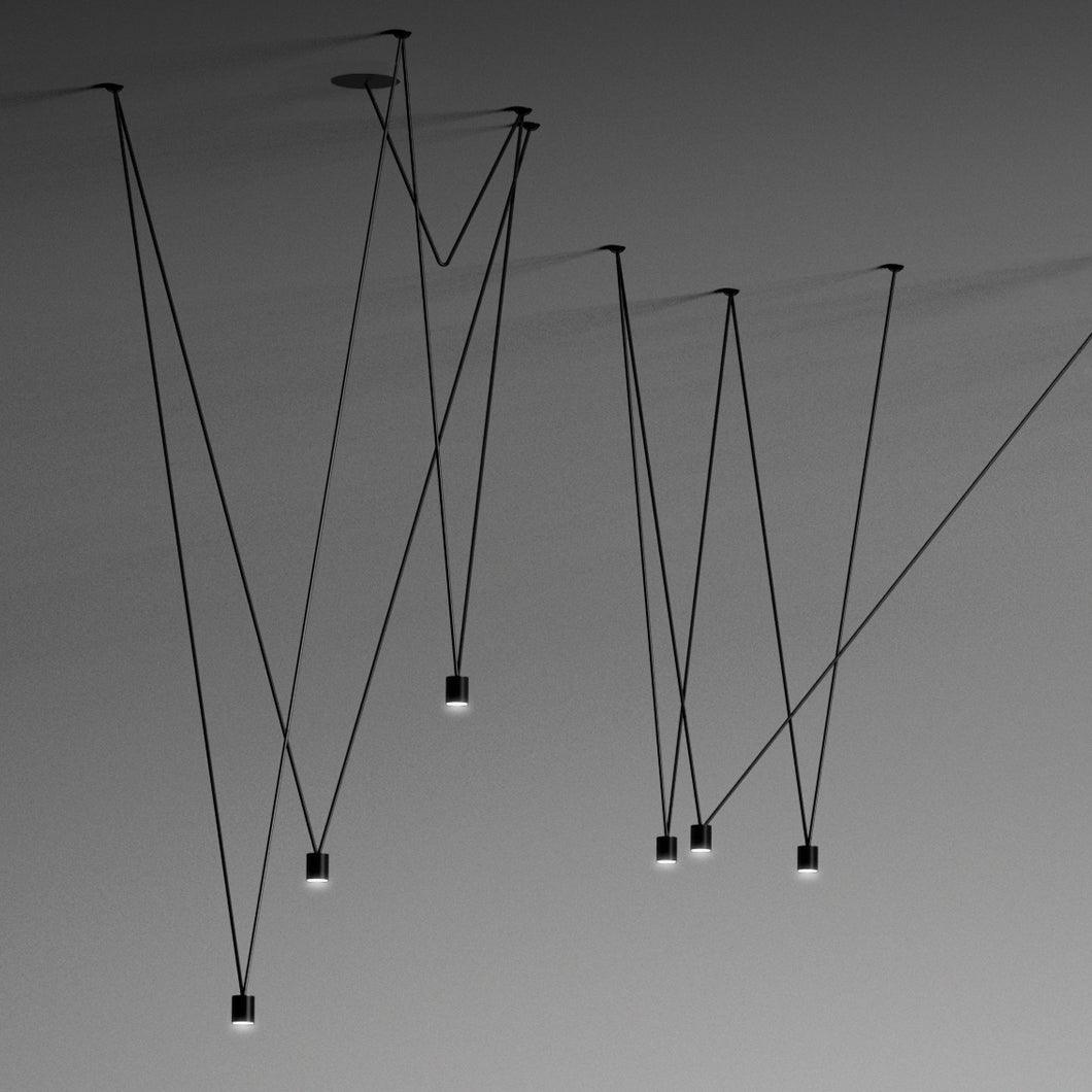 Lustra Collection de Suspensions Lampes Fils Câblés Fins