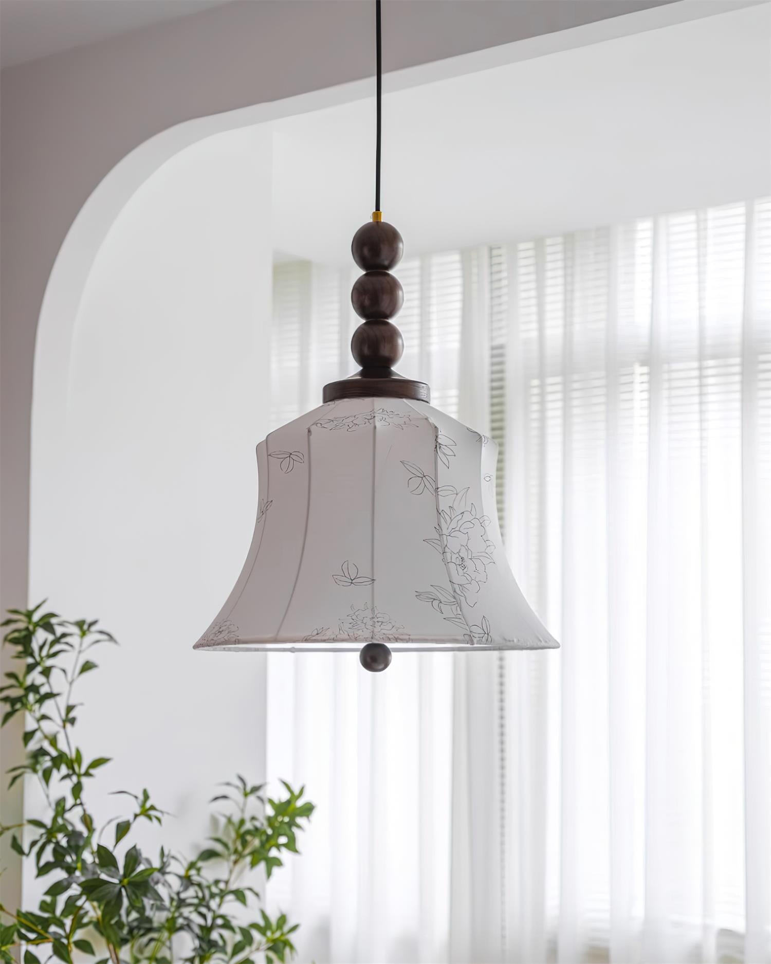 Materia Suspension Ligne Art Florale Bois Rustique