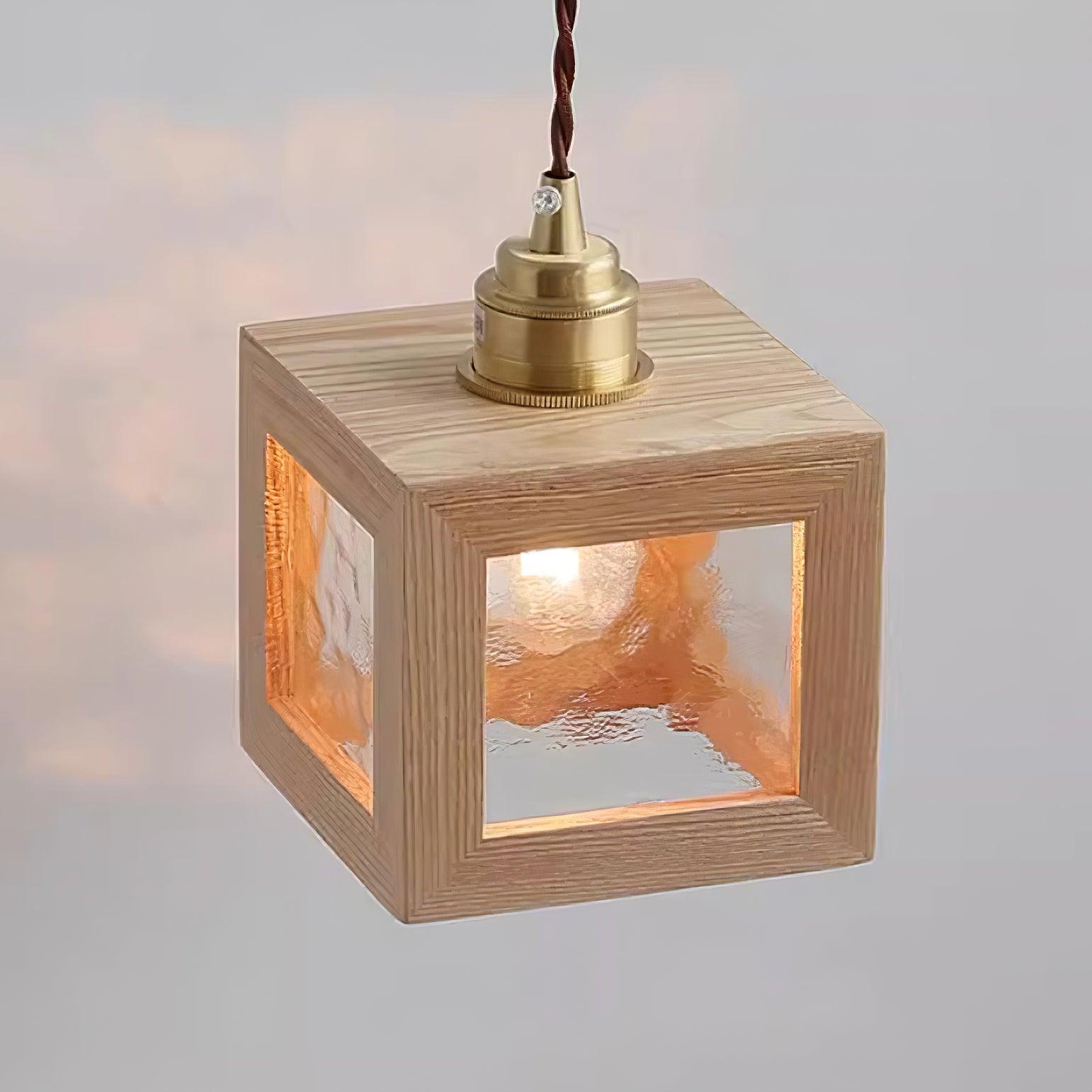 Matilda Applique Murale Cube en Bois