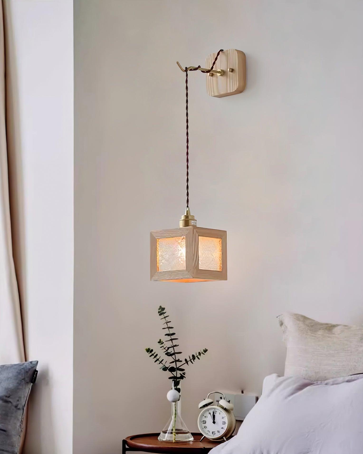 Matilda Applique Murale Cube en Bois