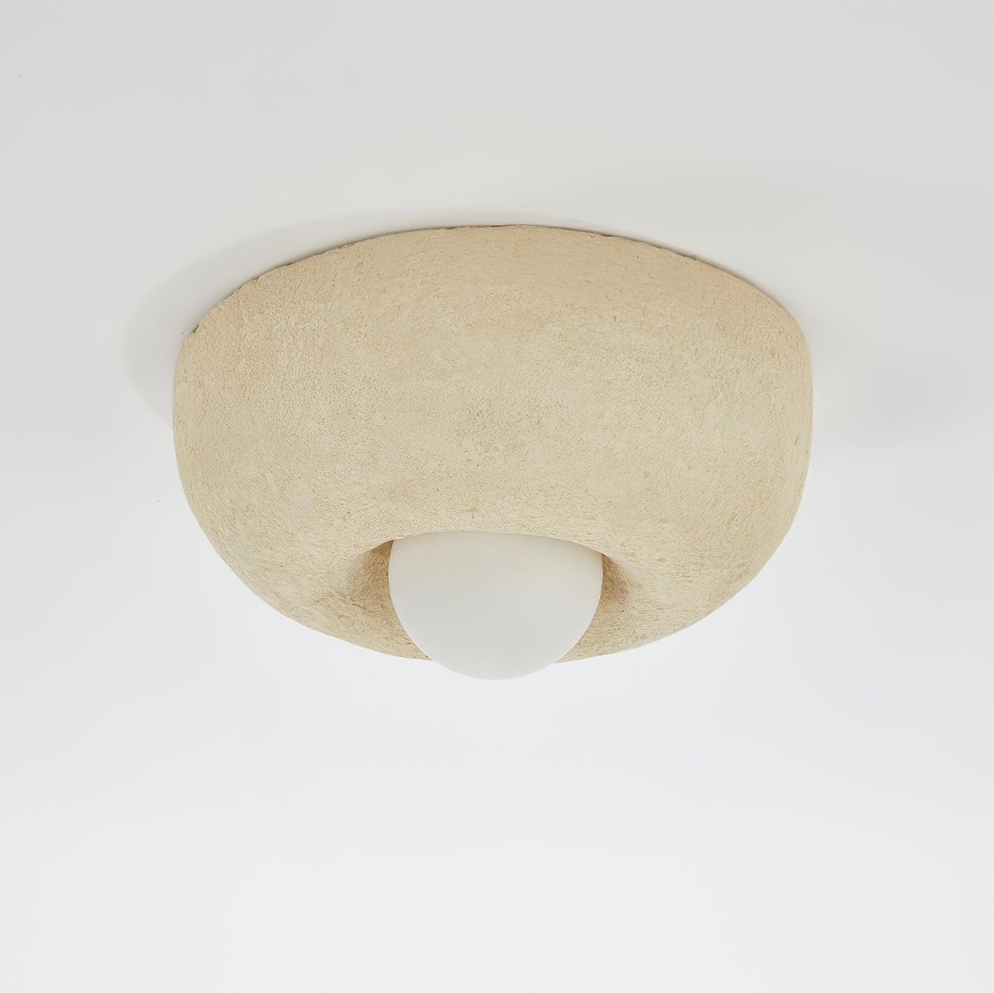 Mauro Lustre Plafonnier Texture Naturelle Éclairage Doux