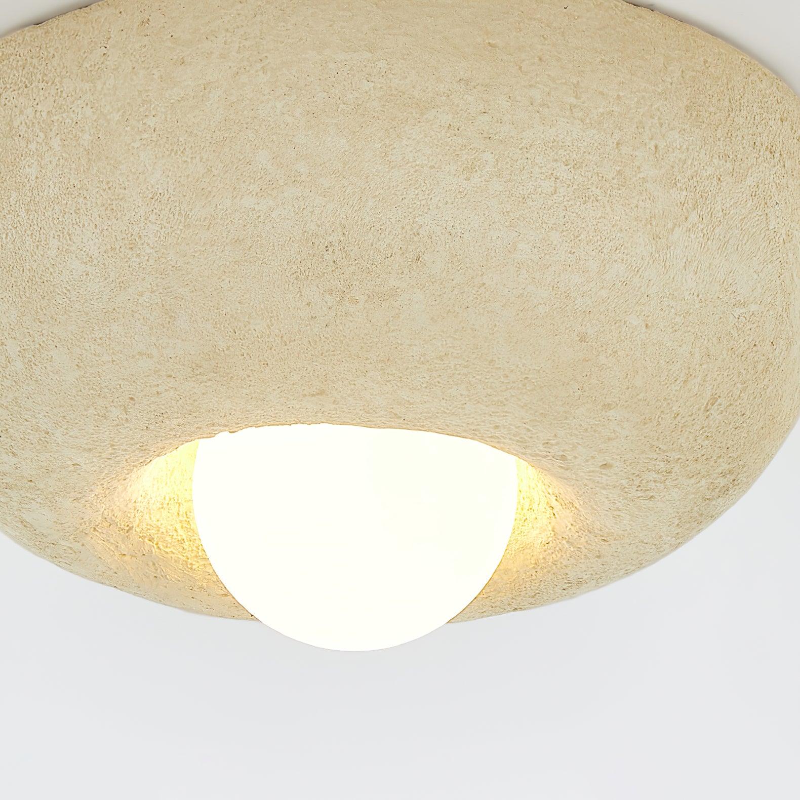 Mauro Plafonnier Texture Naturelle Hémisphère Style Moderne