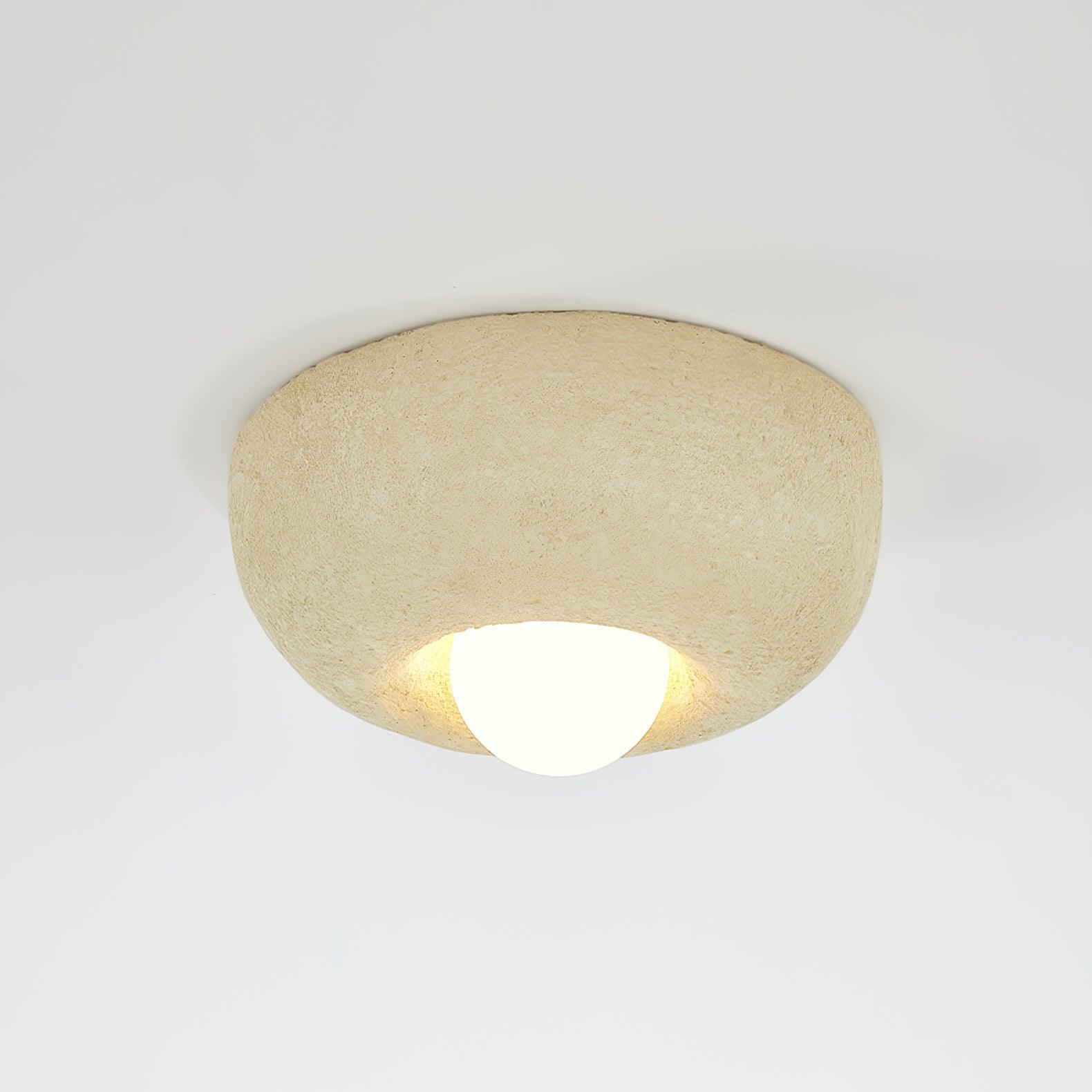 Mauro Lustre Plafonnier Texture Naturelle Éclairage Doux