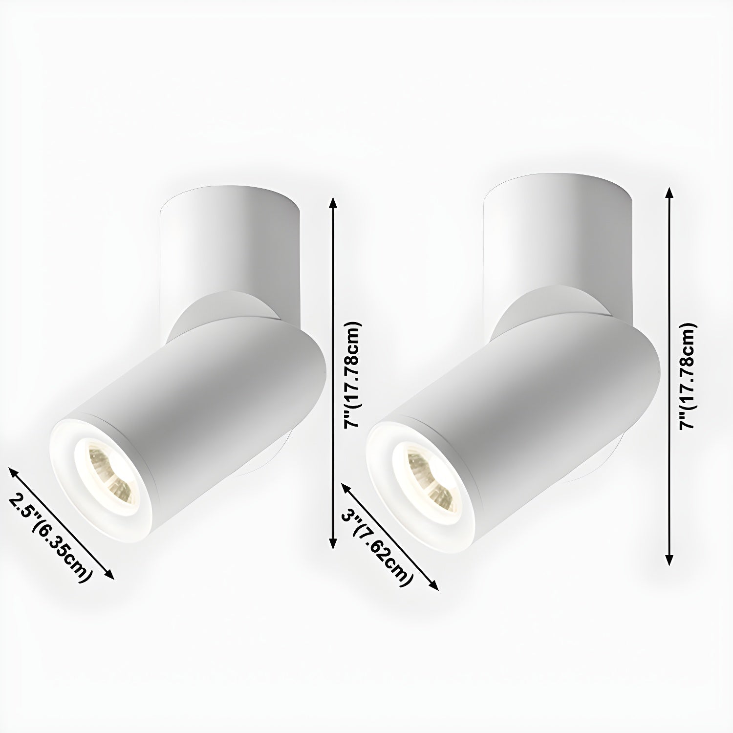 Ivinir Lampe Plafonnier Surface Pivotante Minimaliste Moderne