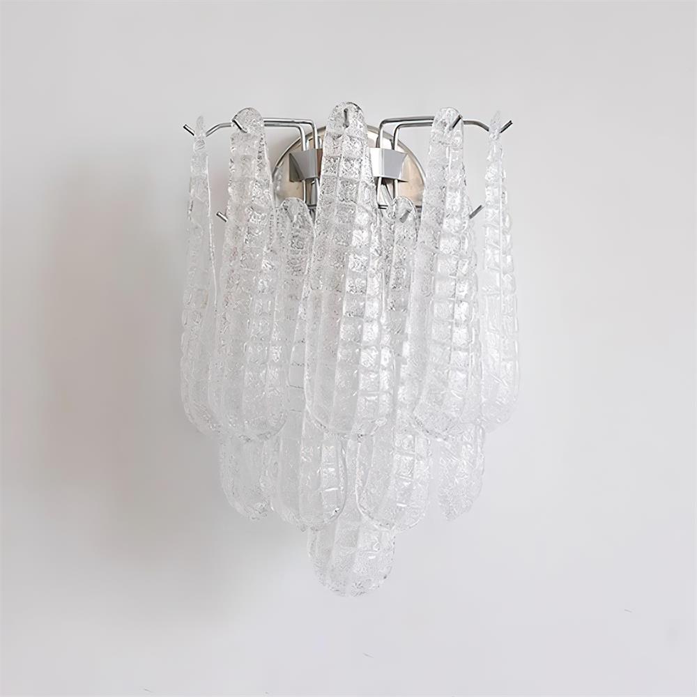 Mazzega Applique Murale Cascade en Verre en Forme de Goutte