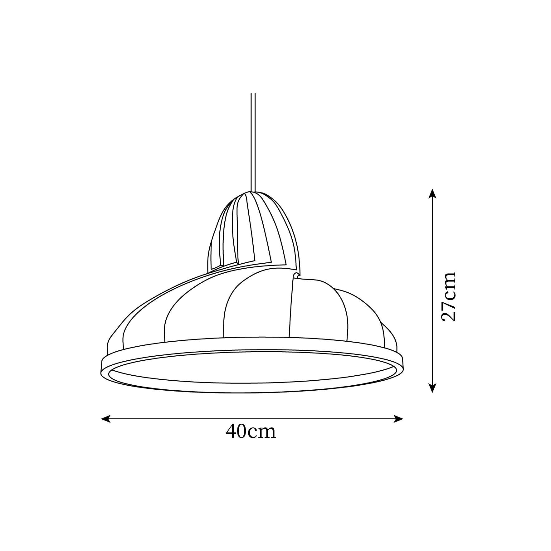 Meblo Lampe Suspendue Wave Organic