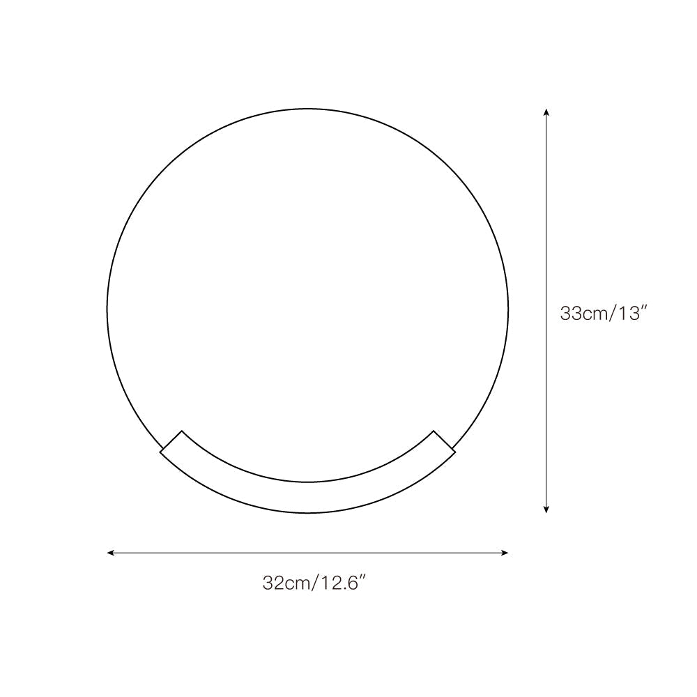 Avsolisra Applique Murale Ronde Albâtre Minimaliste