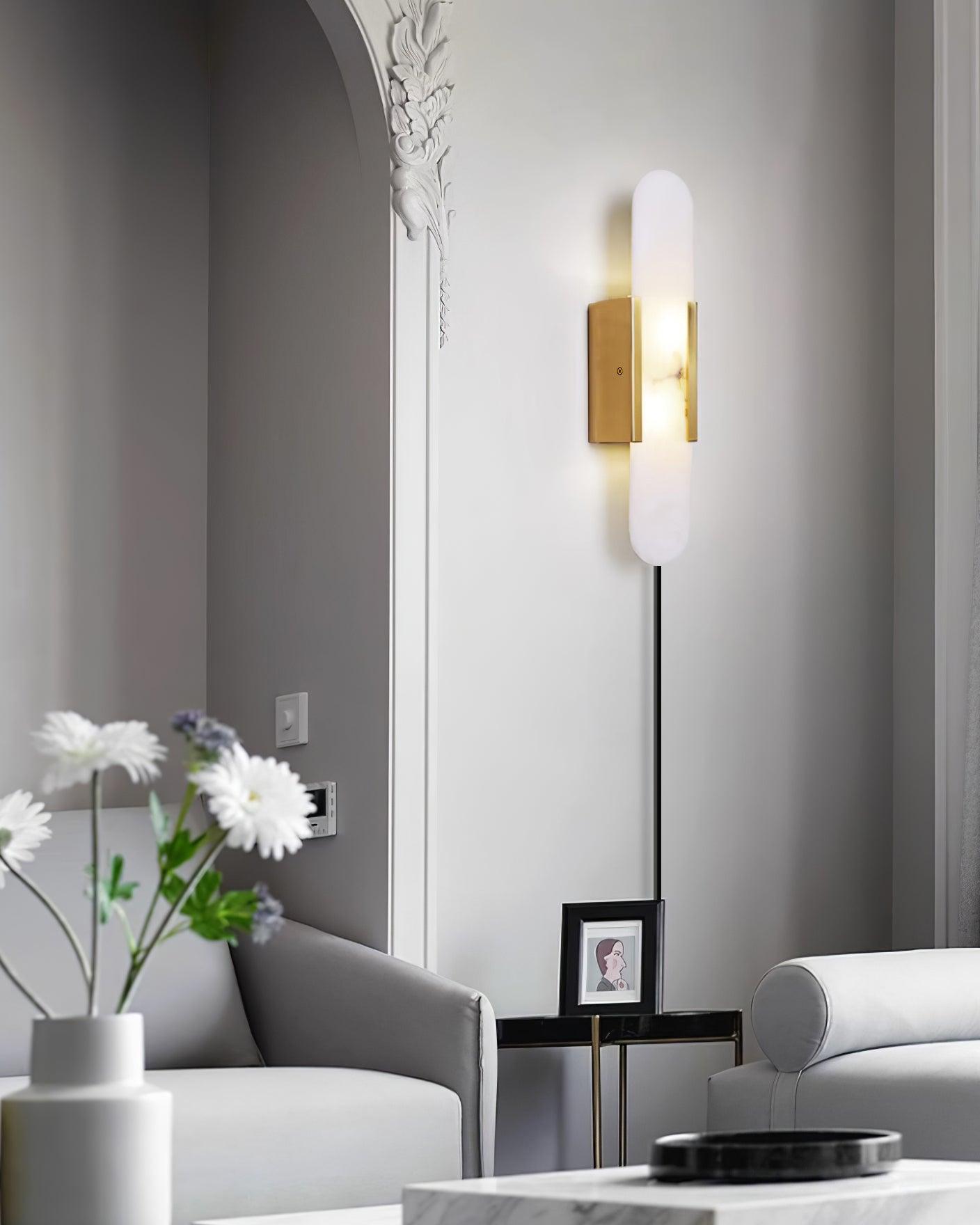 Corvina Oblong Alabaster Wall Light
