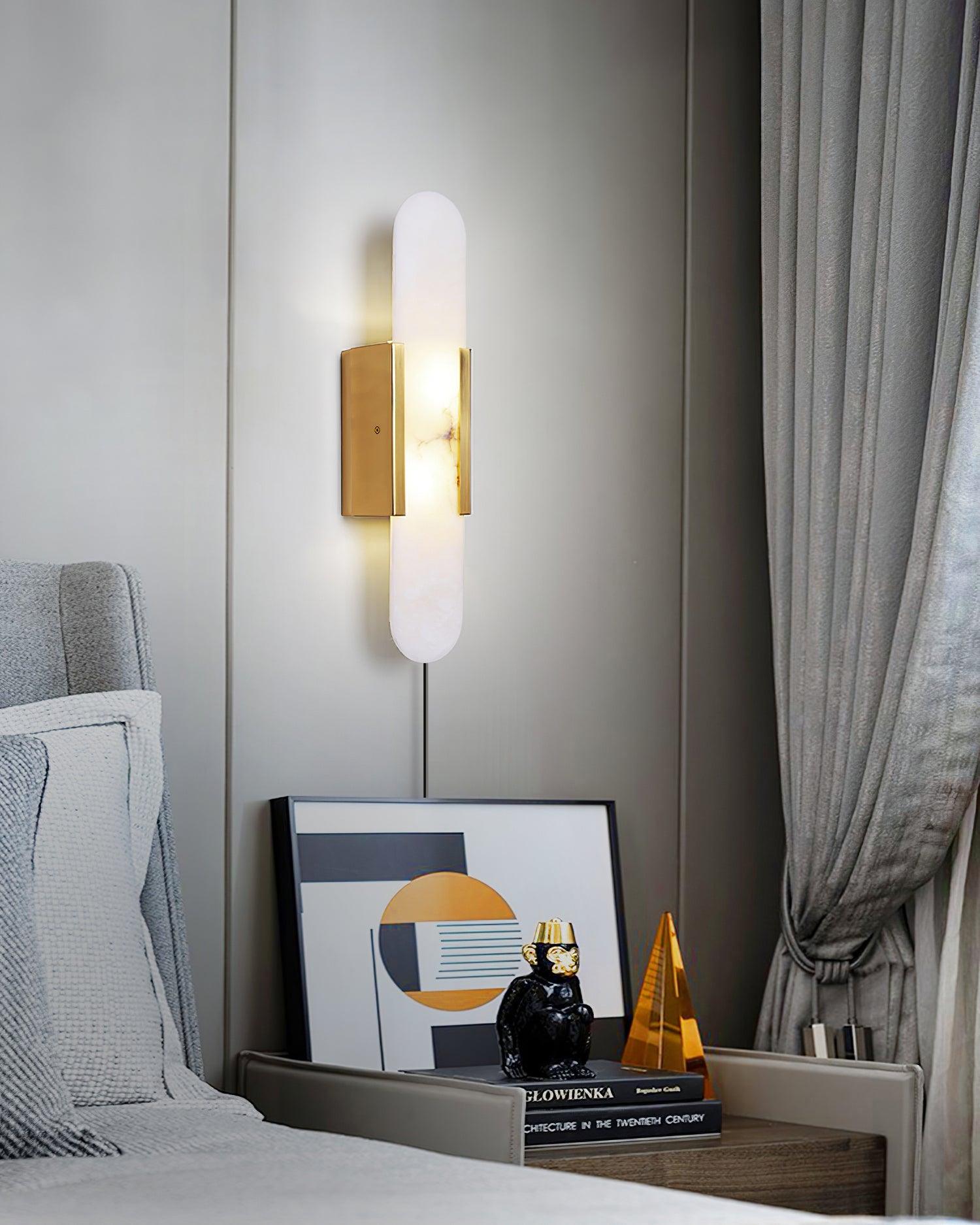 Corvina Oblong Alabaster Wall Light