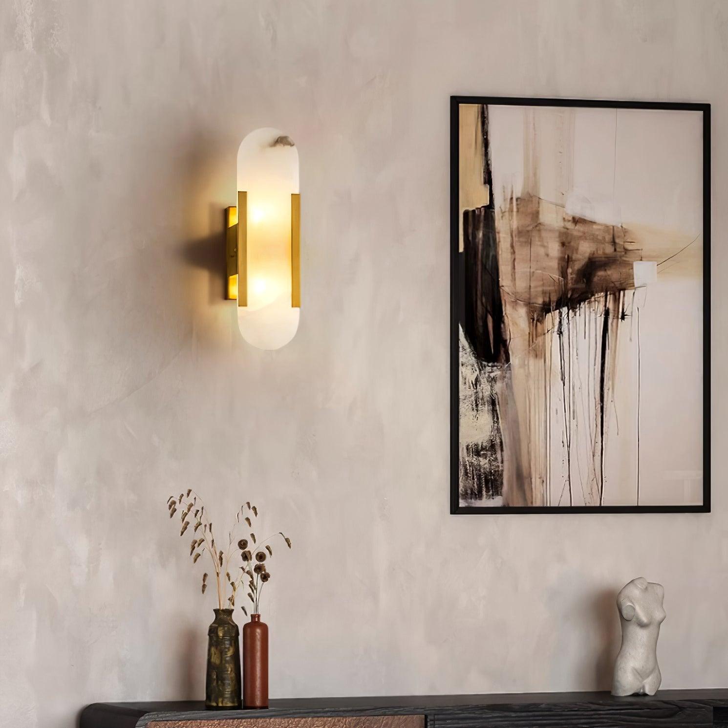 Corvina Oblong Alabaster Wall Light