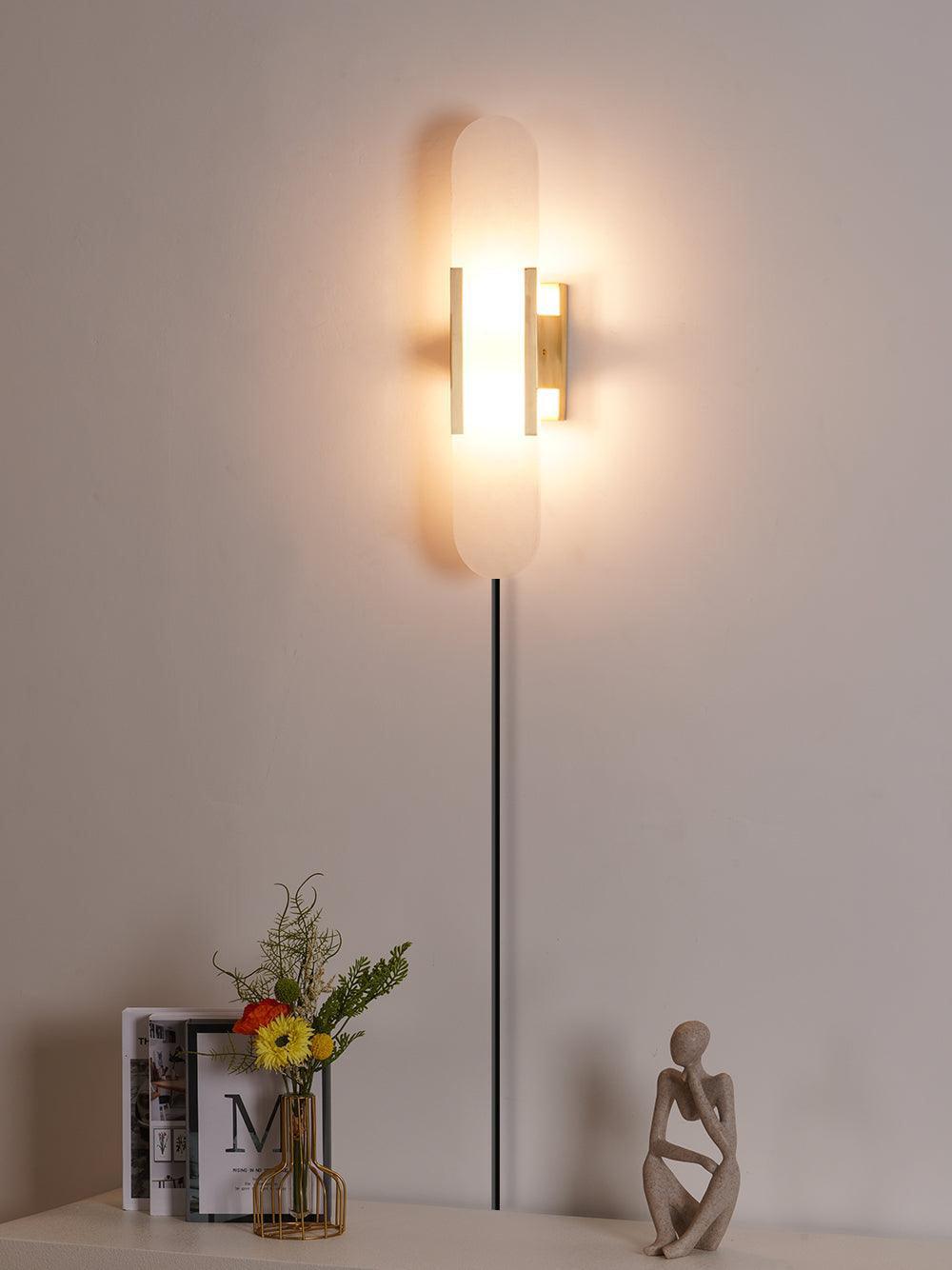 Corvina Oblong Alabaster Wall Light