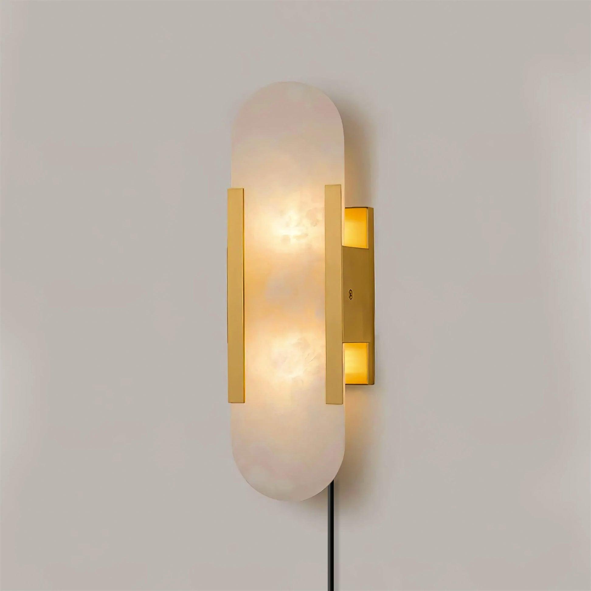 Corvina Oblong Alabaster Wall Light
