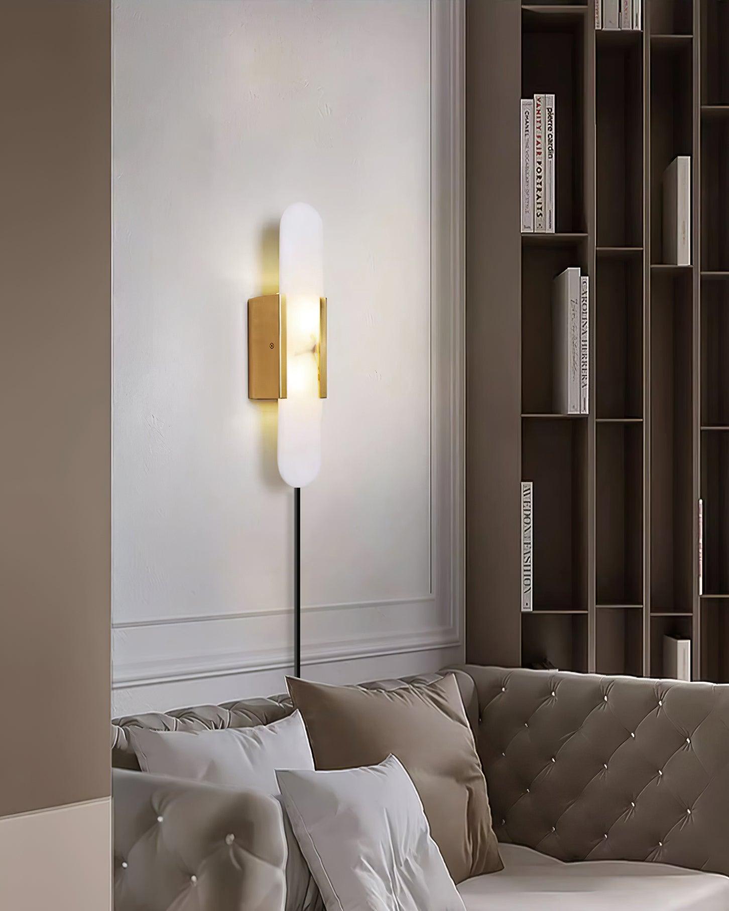 Corvina Oblong Alabaster Wall Light