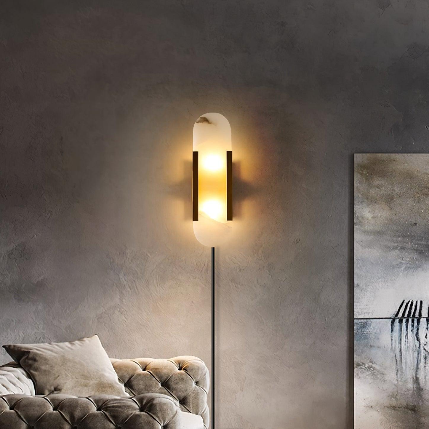 Corvina Oblong Alabaster Wall Light