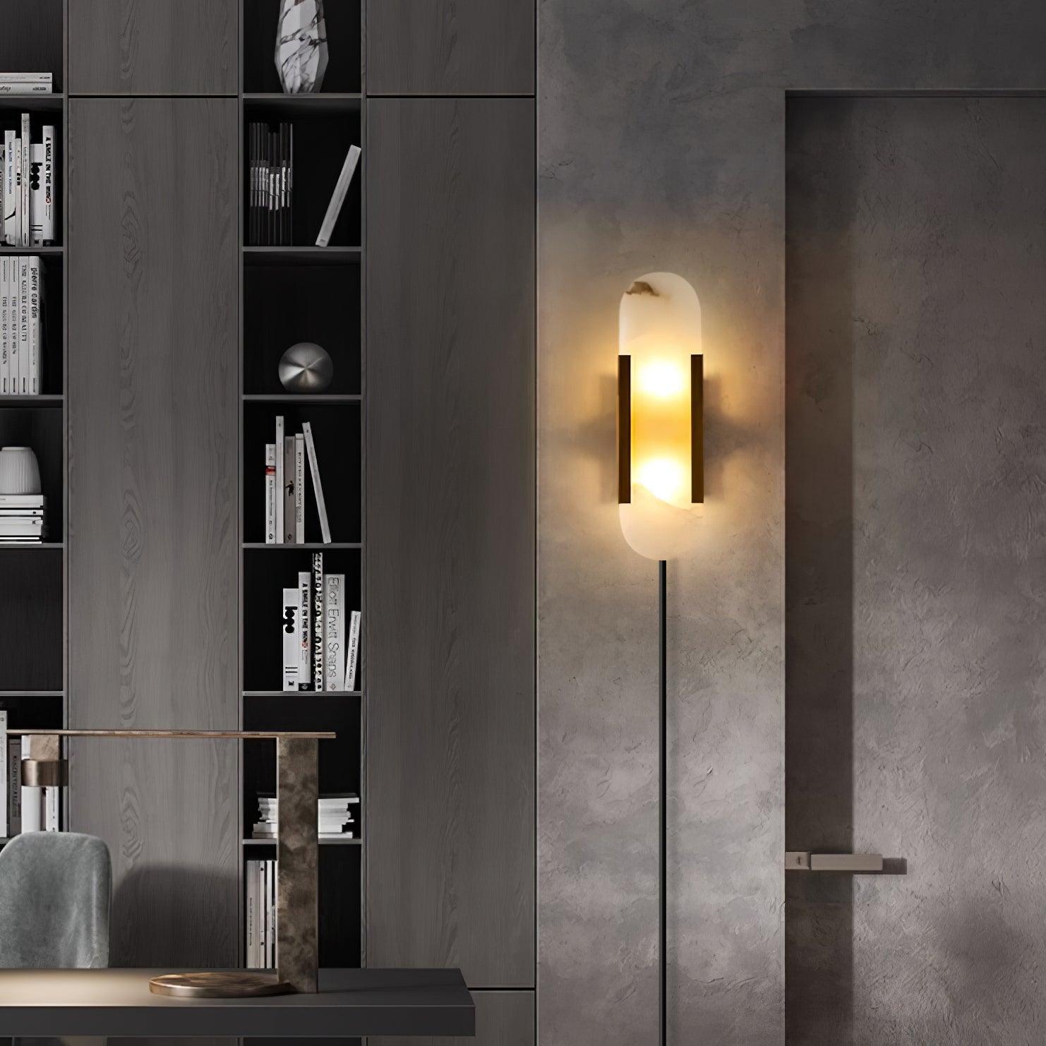 Corvina Oblong Alabaster Wall Light