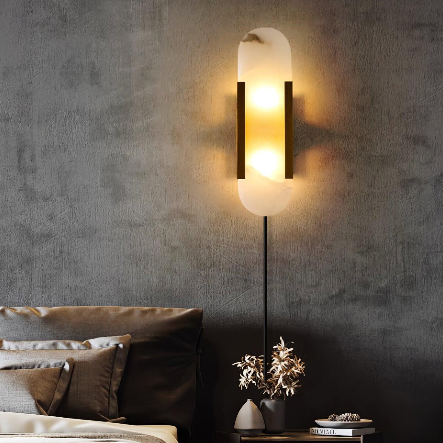 Corvina Oblong Alabaster Wall Light