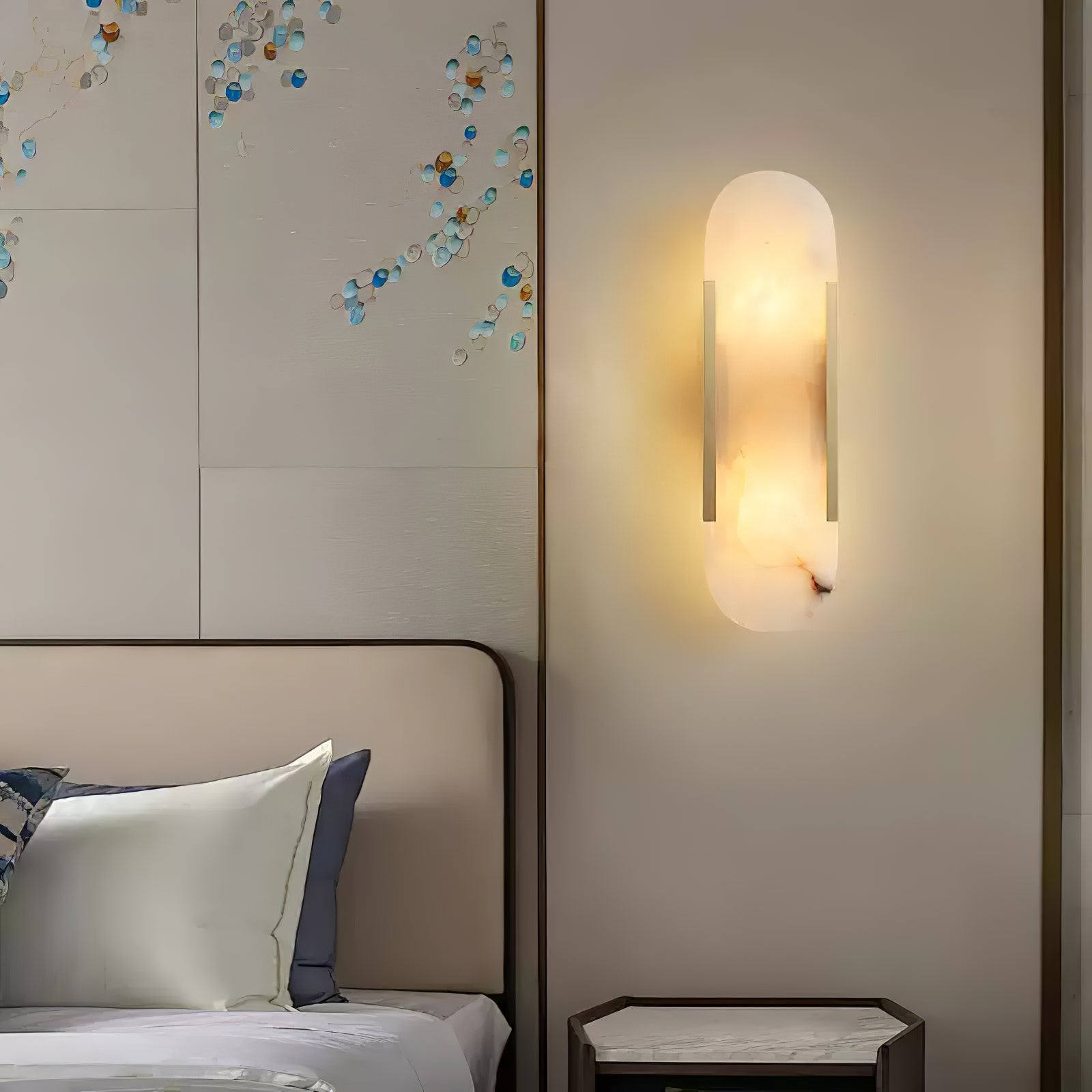Corvina Oblong Alabaster Wall Light
