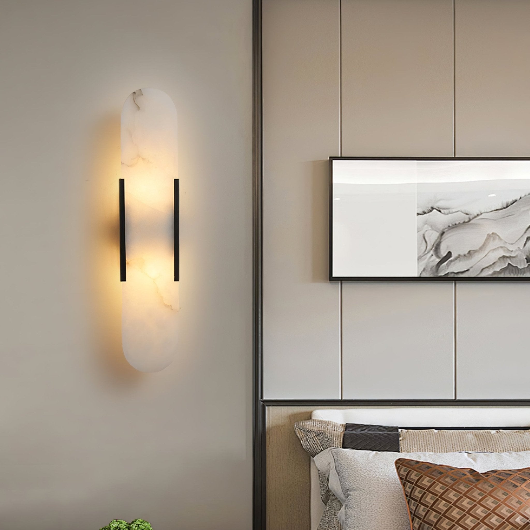 Corvina Oblong Alabaster Wall Light