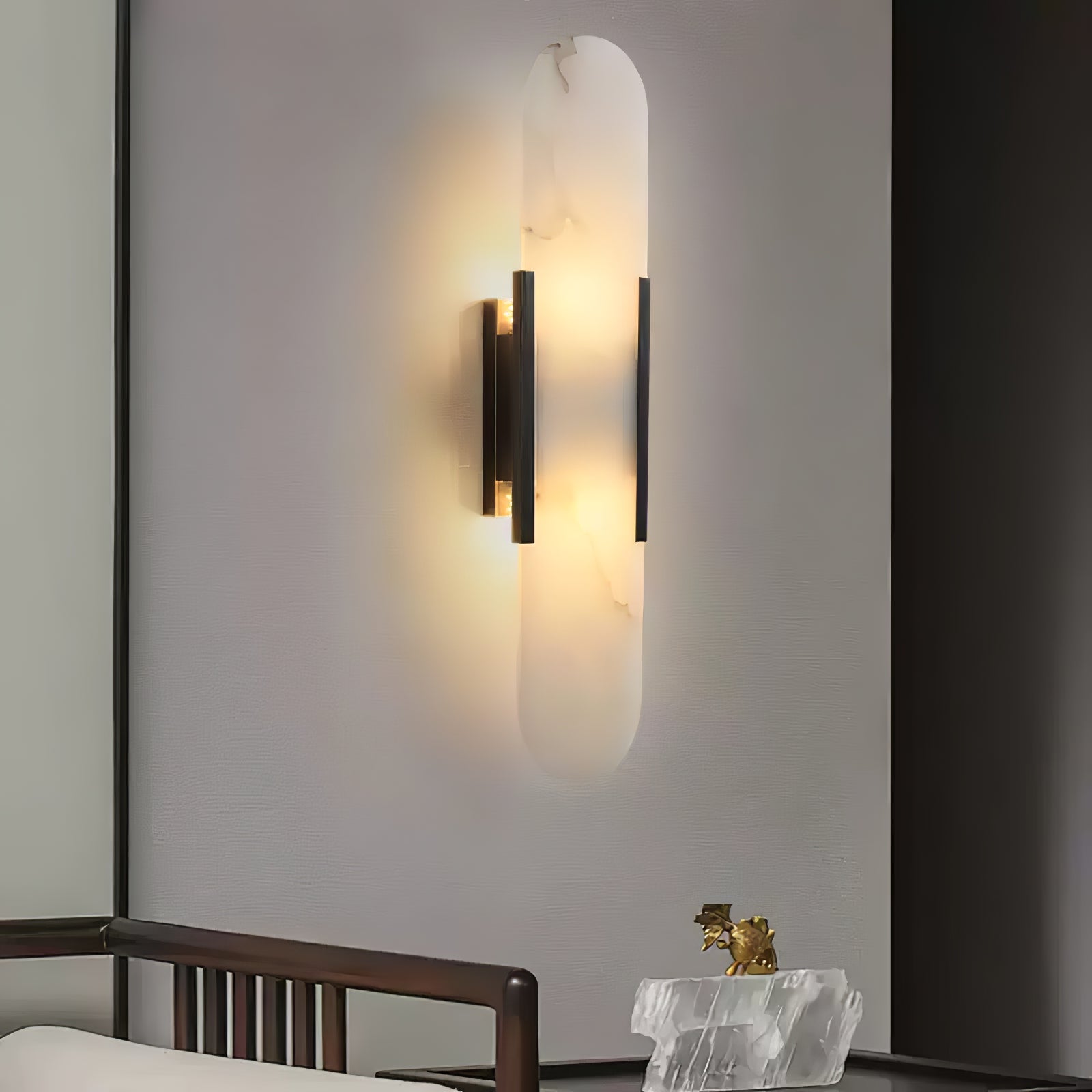 Corvina Oblong Alabaster Wall Light