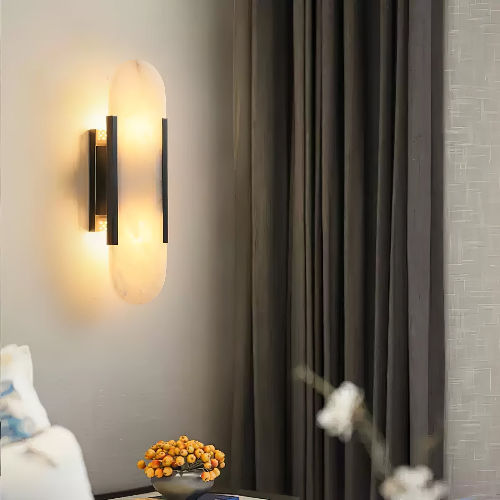 Corvina Oblong Alabaster Wall Light