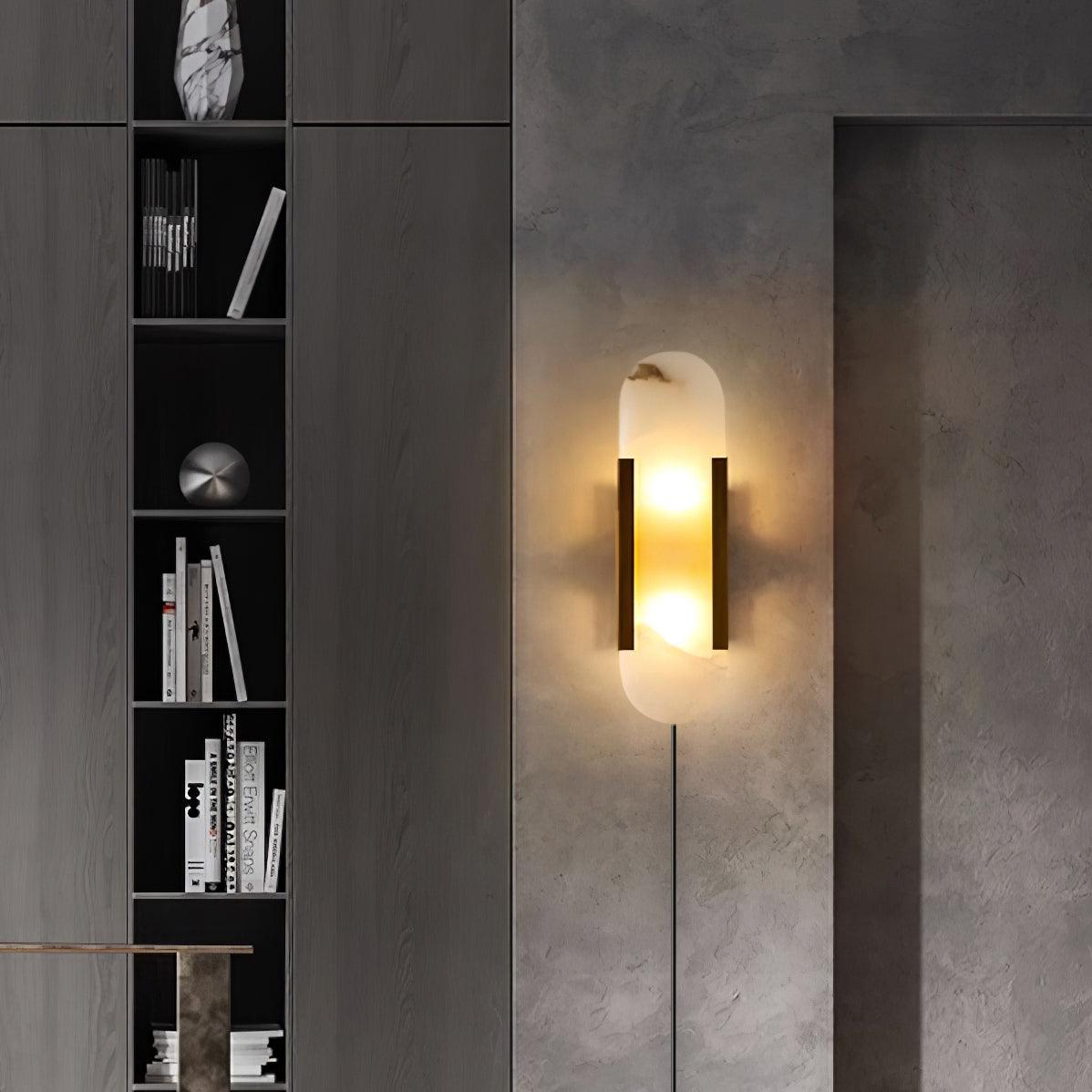 Corvina Oblong Alabaster Wall Light