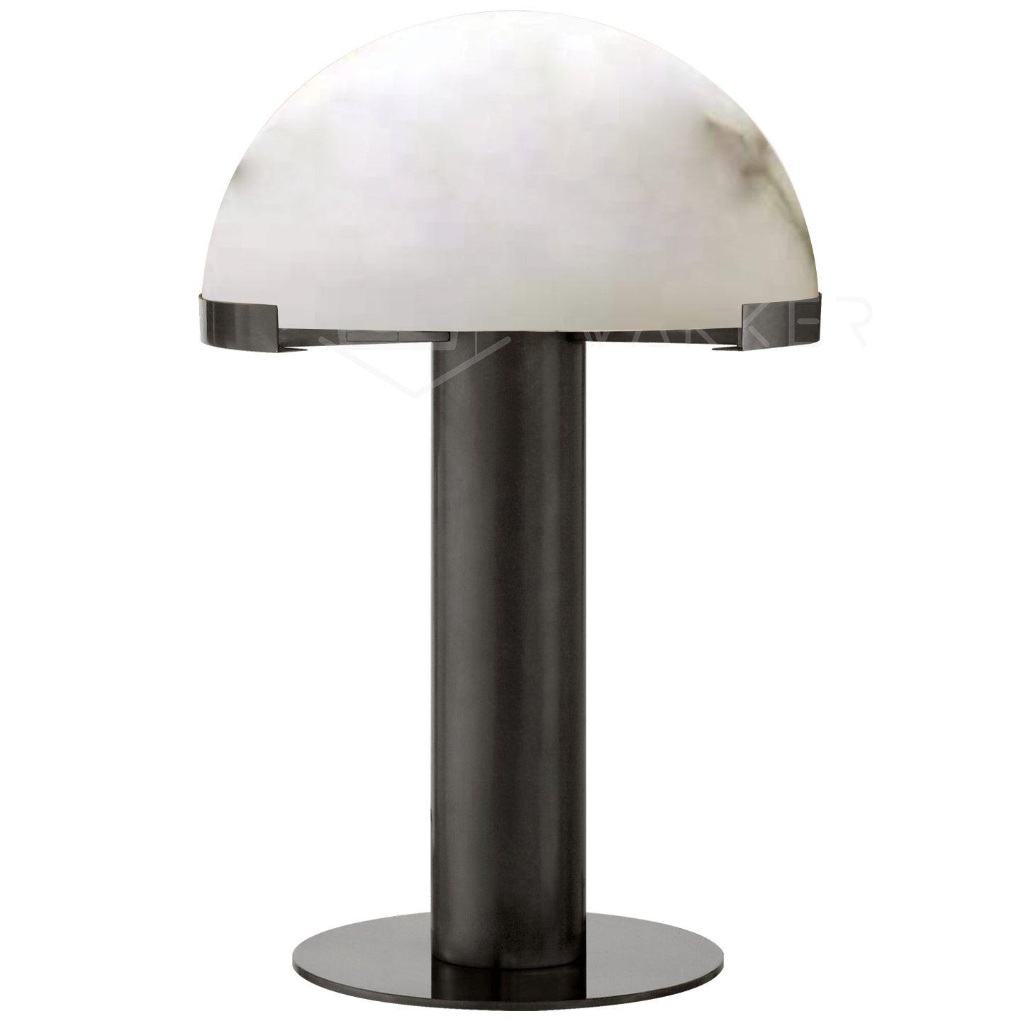 Ibera Lampe de Table en Albâtre et Métal