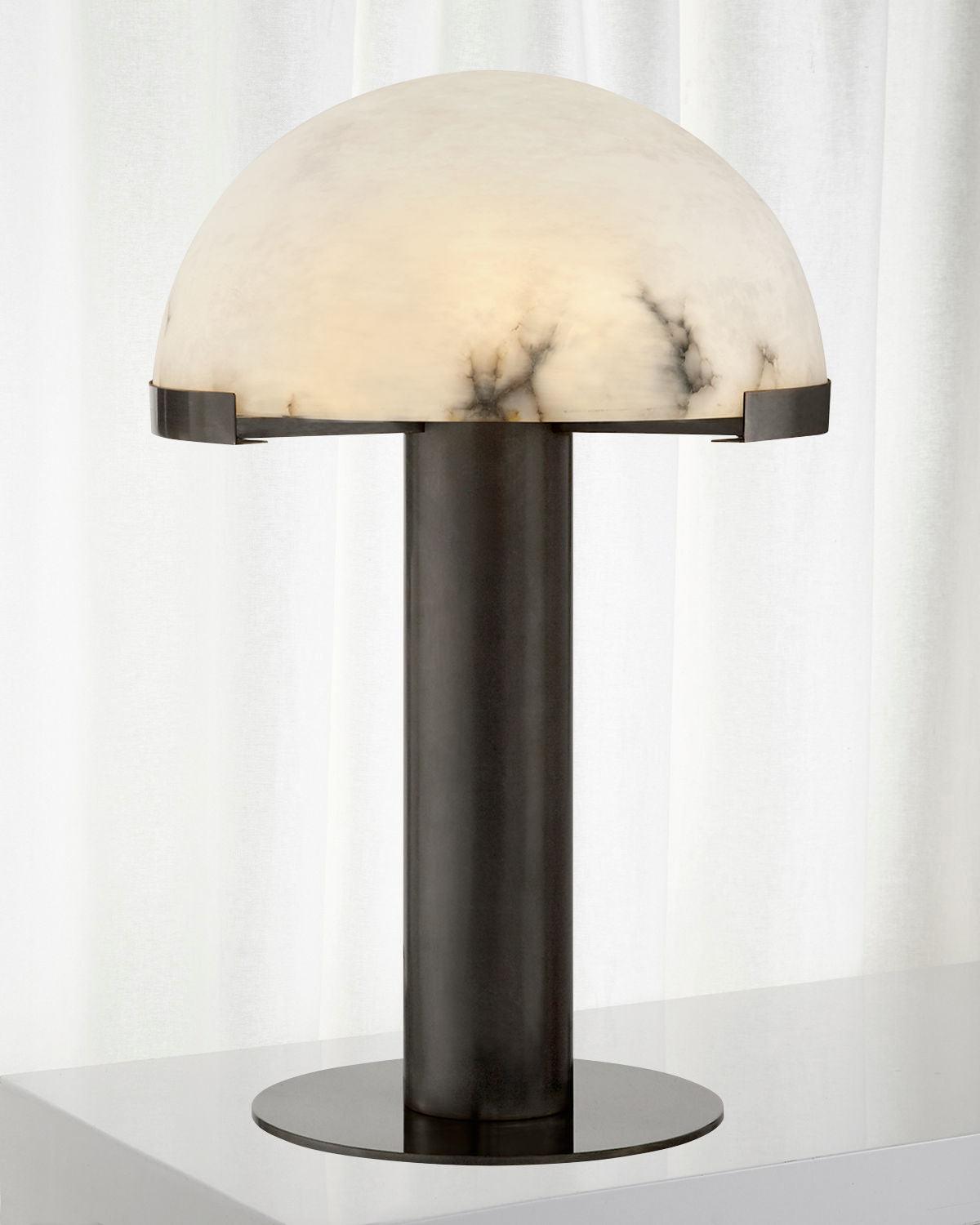 Ibera Lampe de Table en Albâtre et Métal