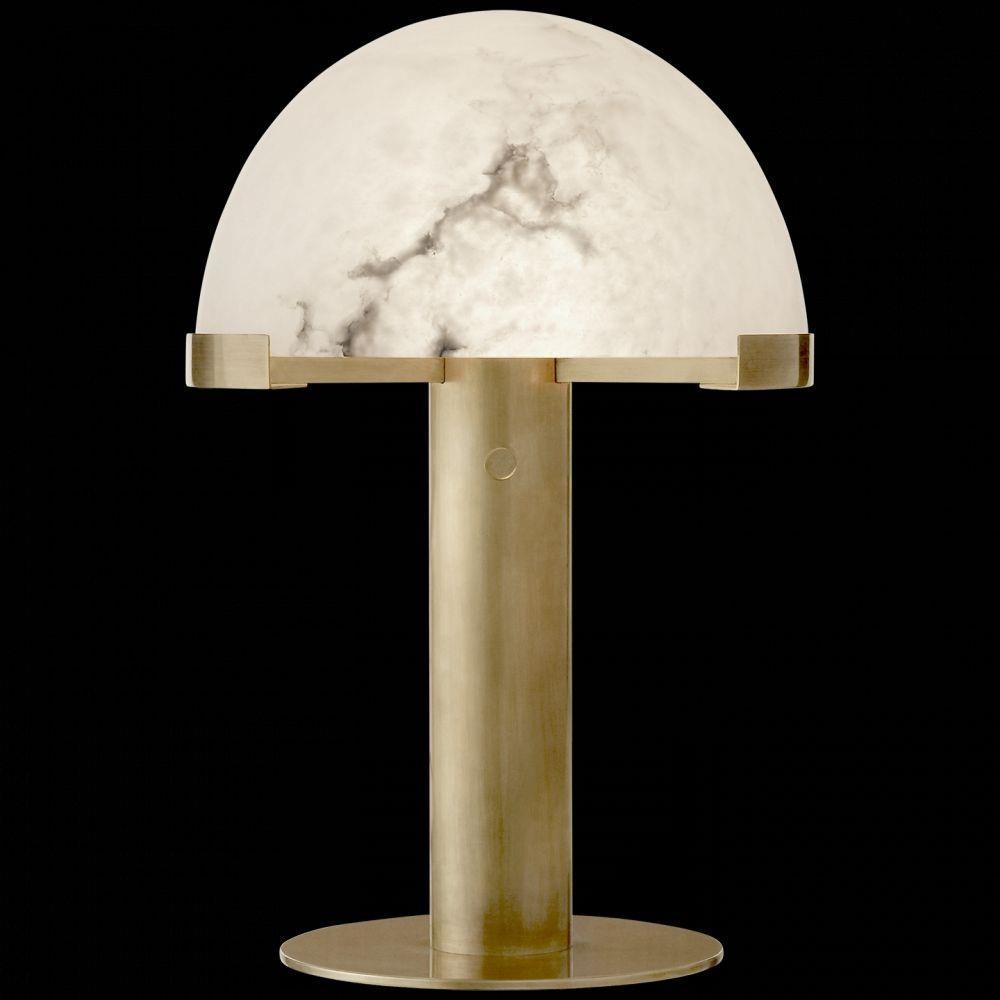 Ibera Lampe de Table en Albâtre et Métal