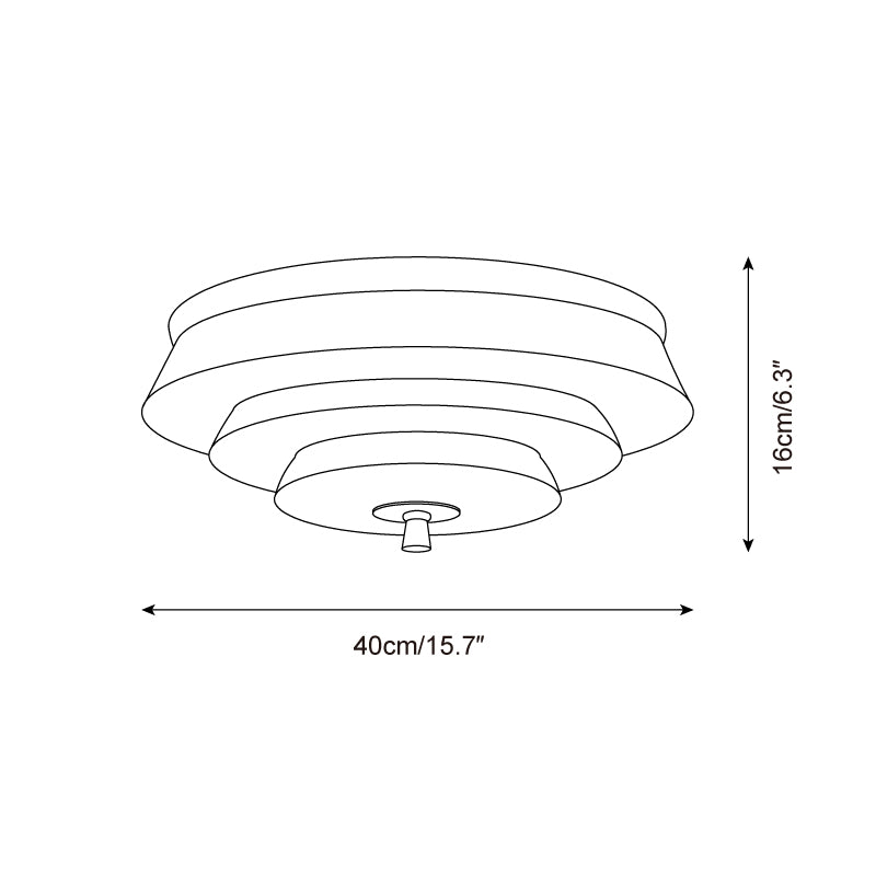Mellow Plafonnier Forme Ondulée à Couches