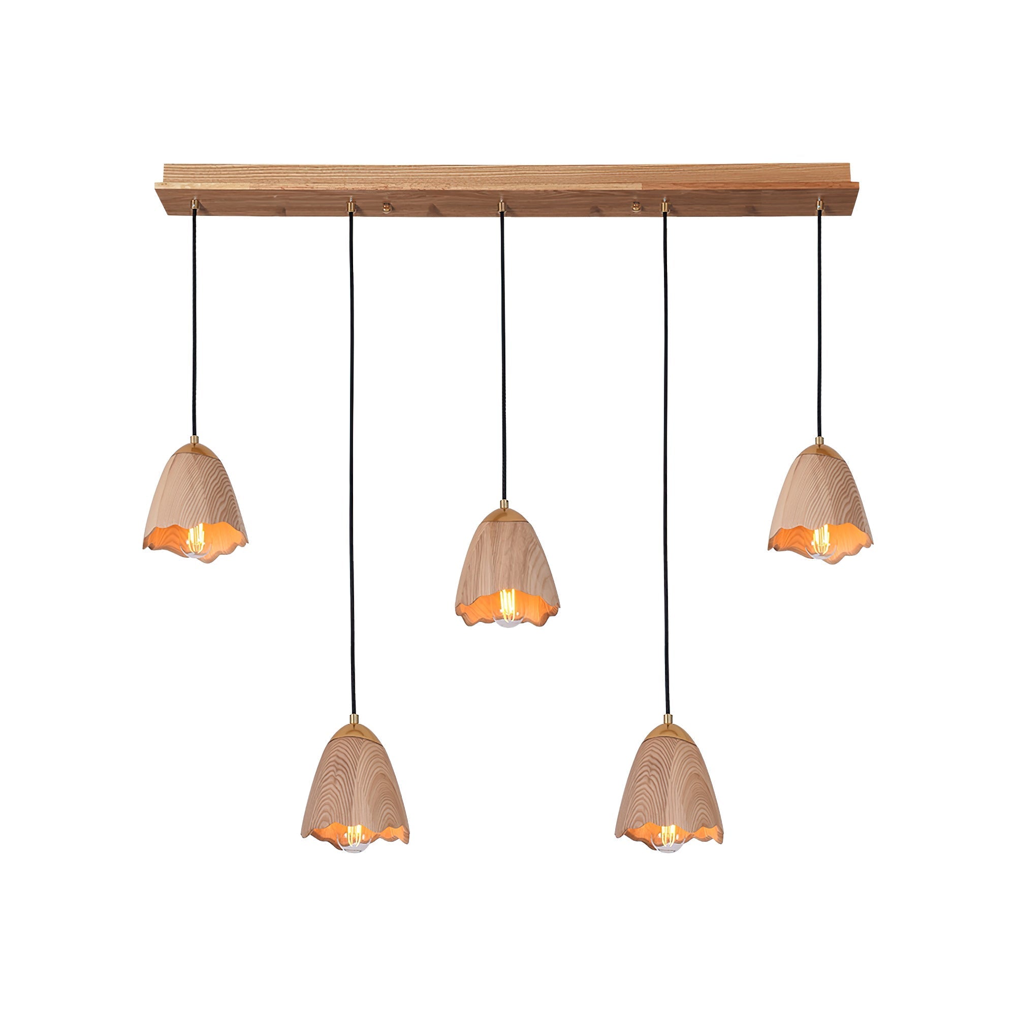 Ilvenel Suspension Moderne Minimaliste en Bois