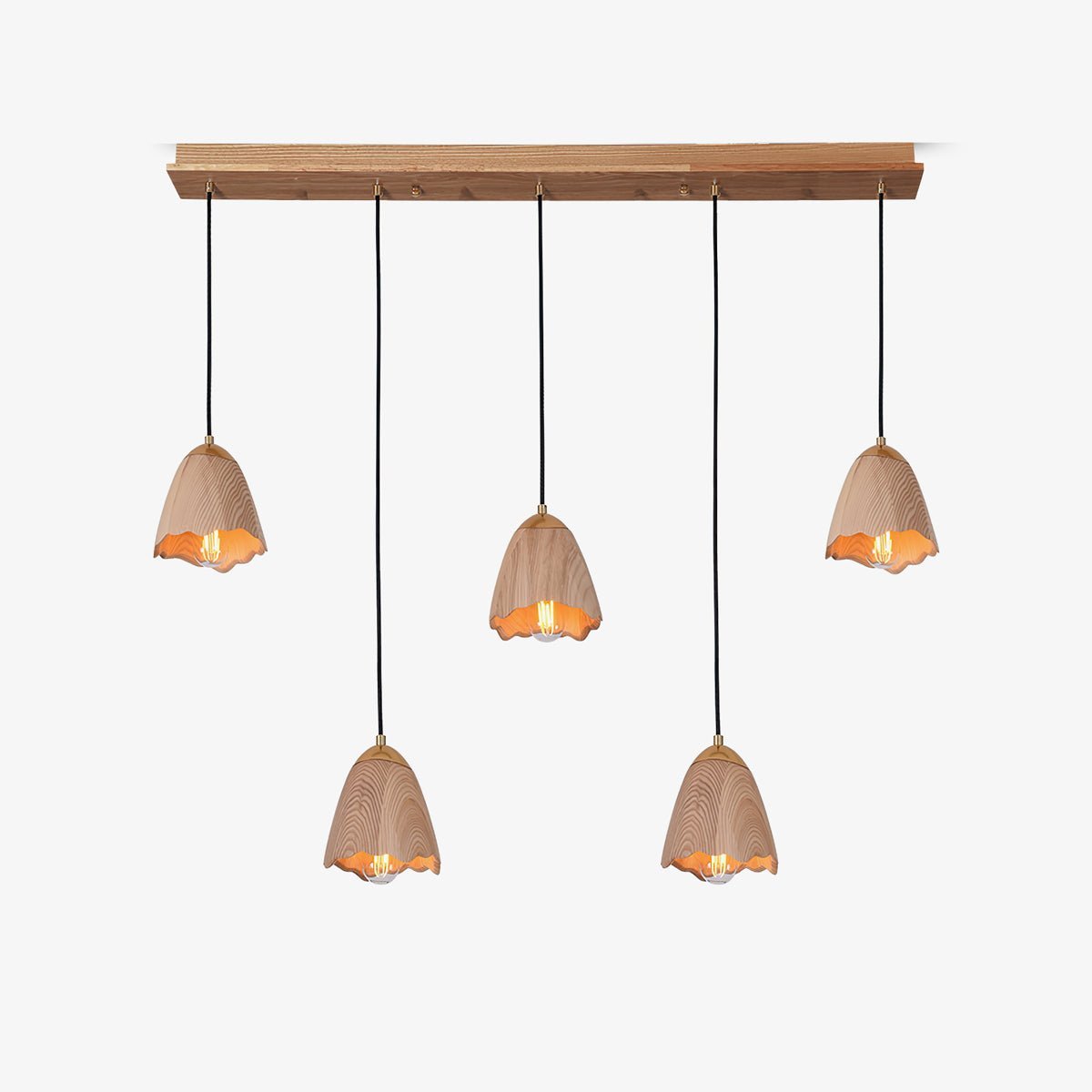 Ilvenel Suspension Moderne Minimaliste en Bois