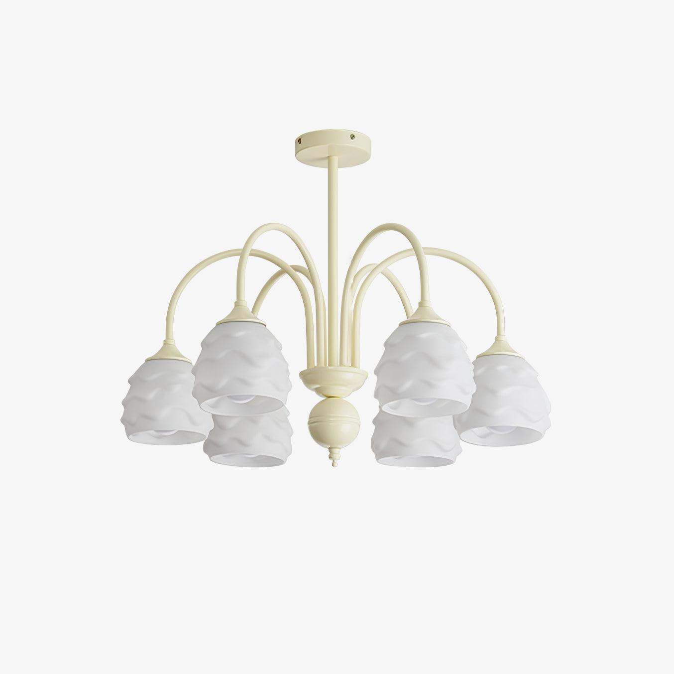 Lustra Lustre Crème Glacée Fondante Verre Lacté