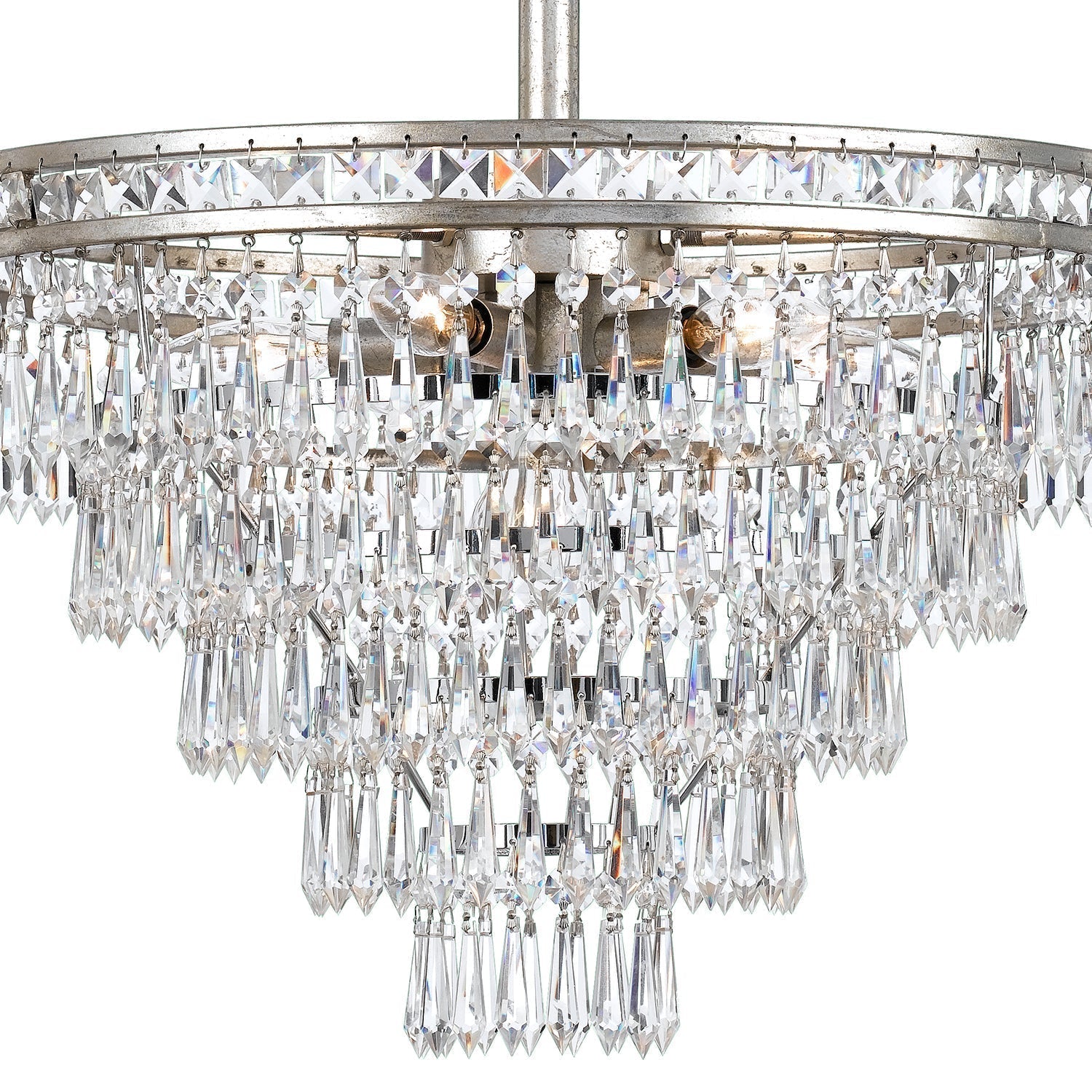 Eurvaryra Lustre Métal Cristal Luxe Postmoderne