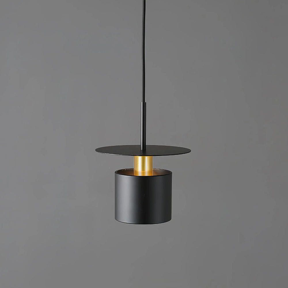 Solara Lampe suspendue cylindrique à disque industriel