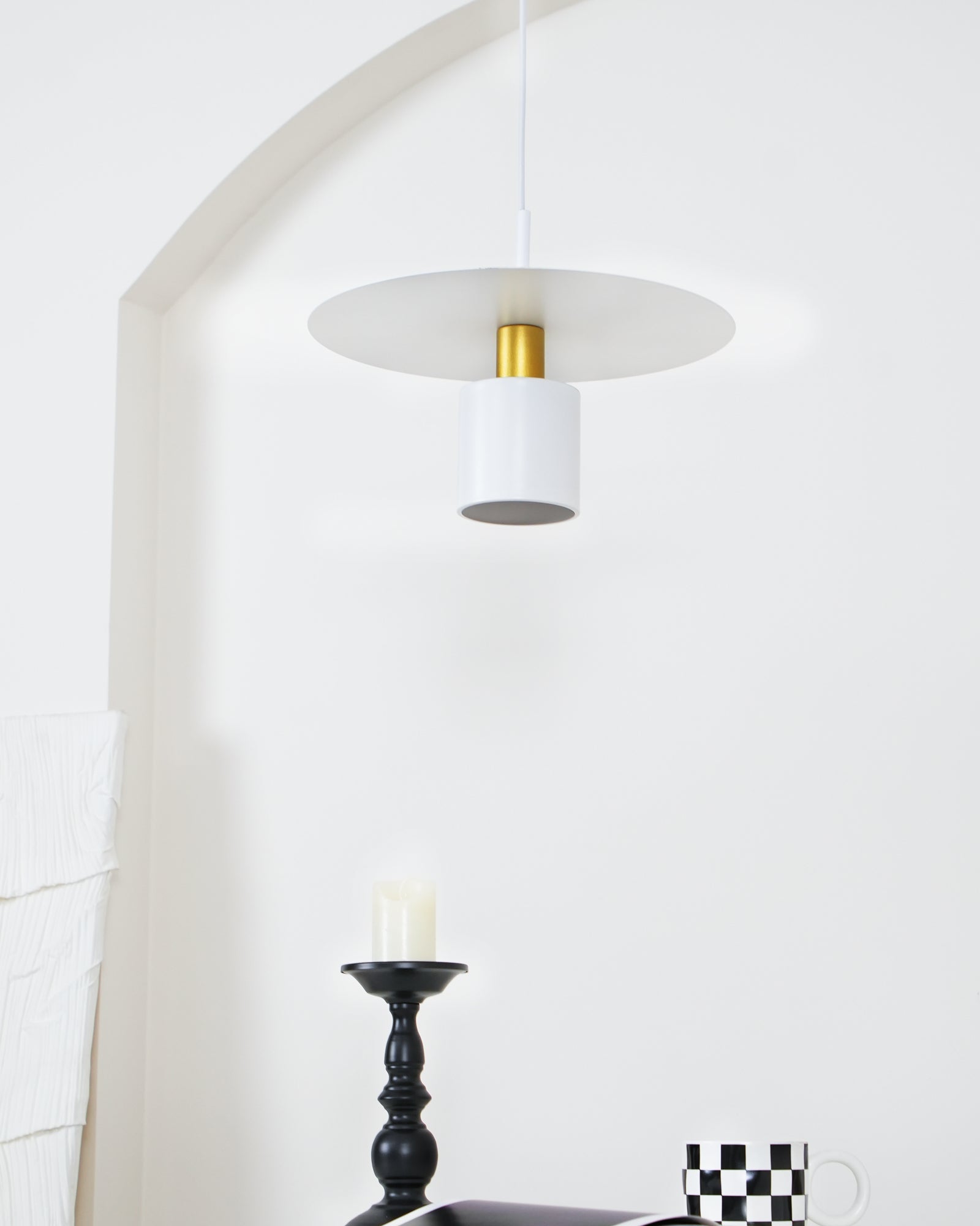 Solara Lampe suspendue cylindrique à disque industriel