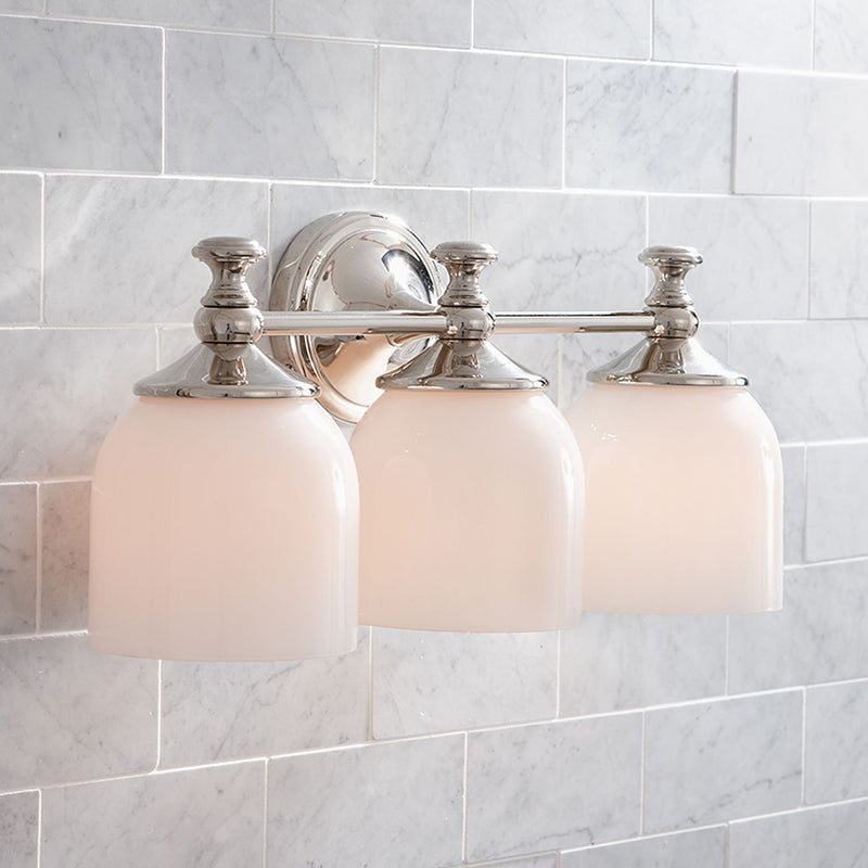 Lumen Sconce Mural Moderne Minimaliste à Bras Courts en Chrome Métal Verre