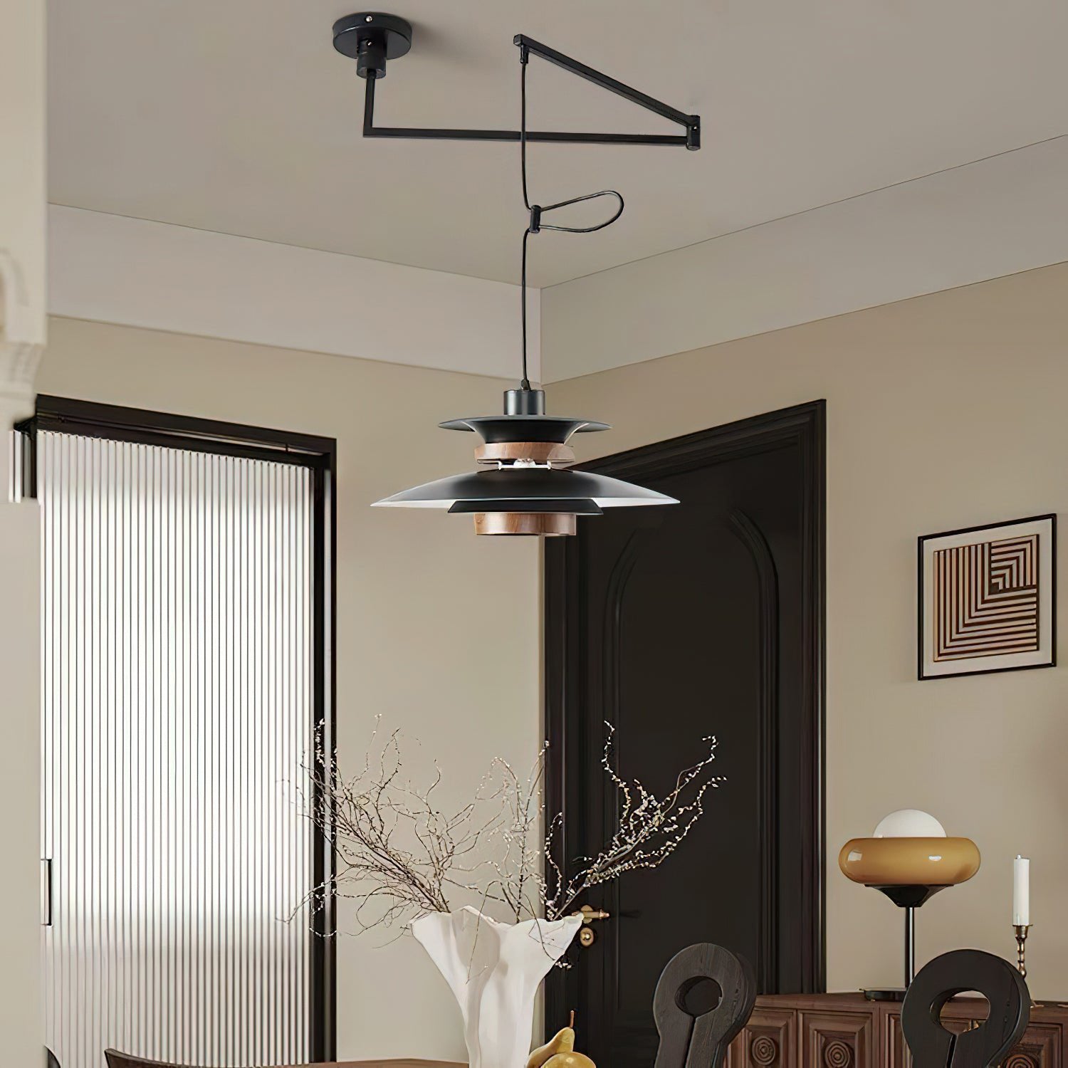 Virelith Suspension Industrielle en Acier et Bois