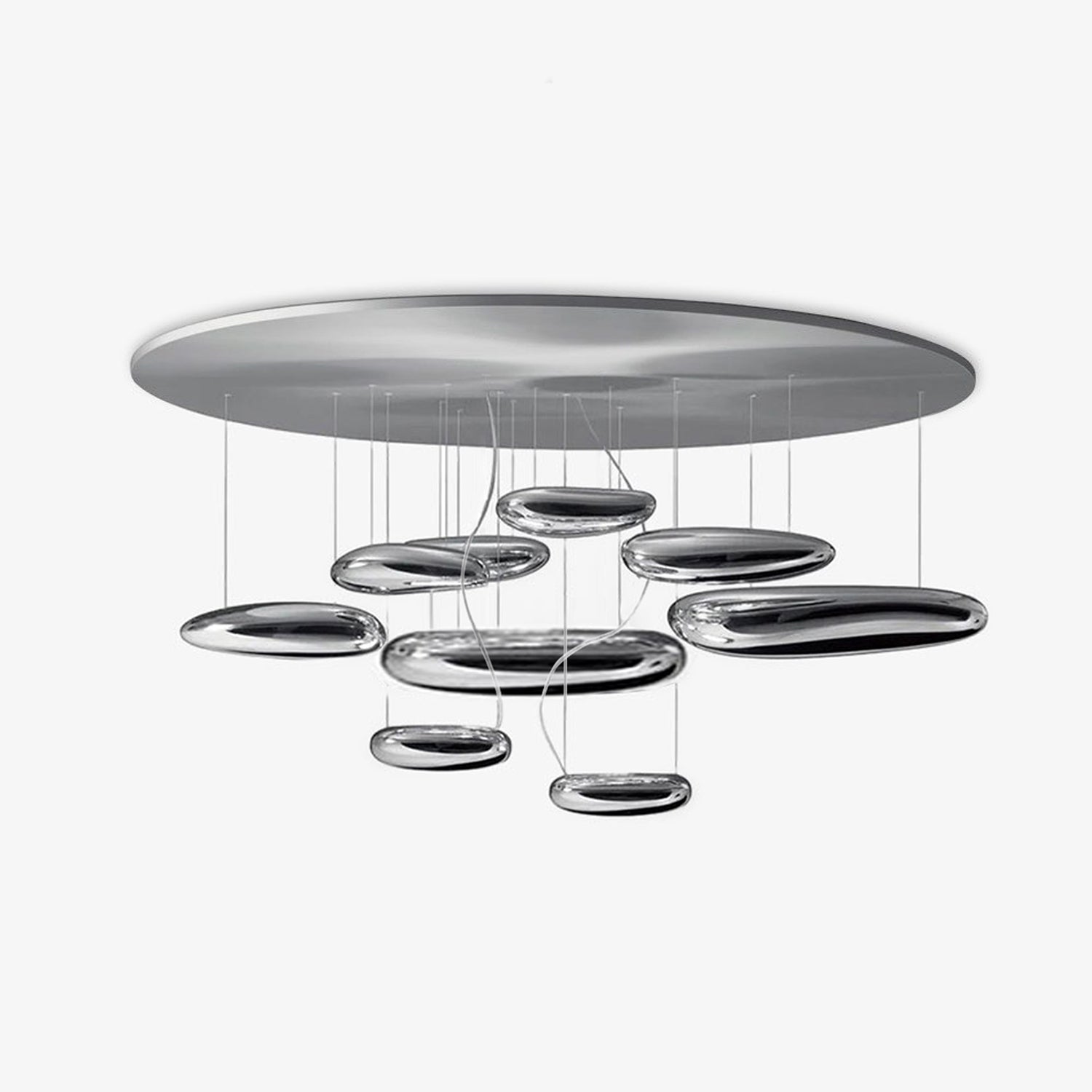 Lustra Plafonnier en Aluminium Galet