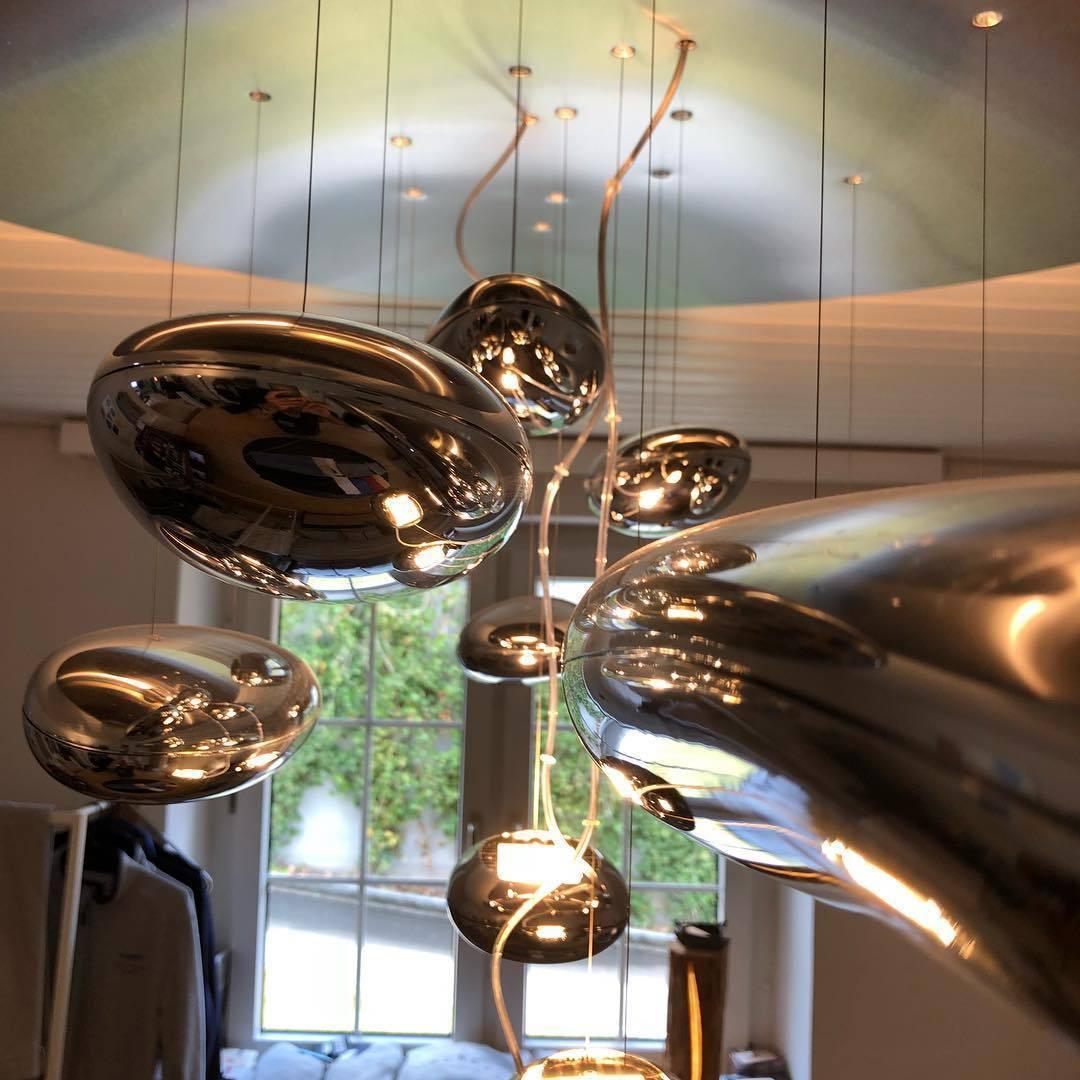 Lustra Plafonnier en Aluminium Galet