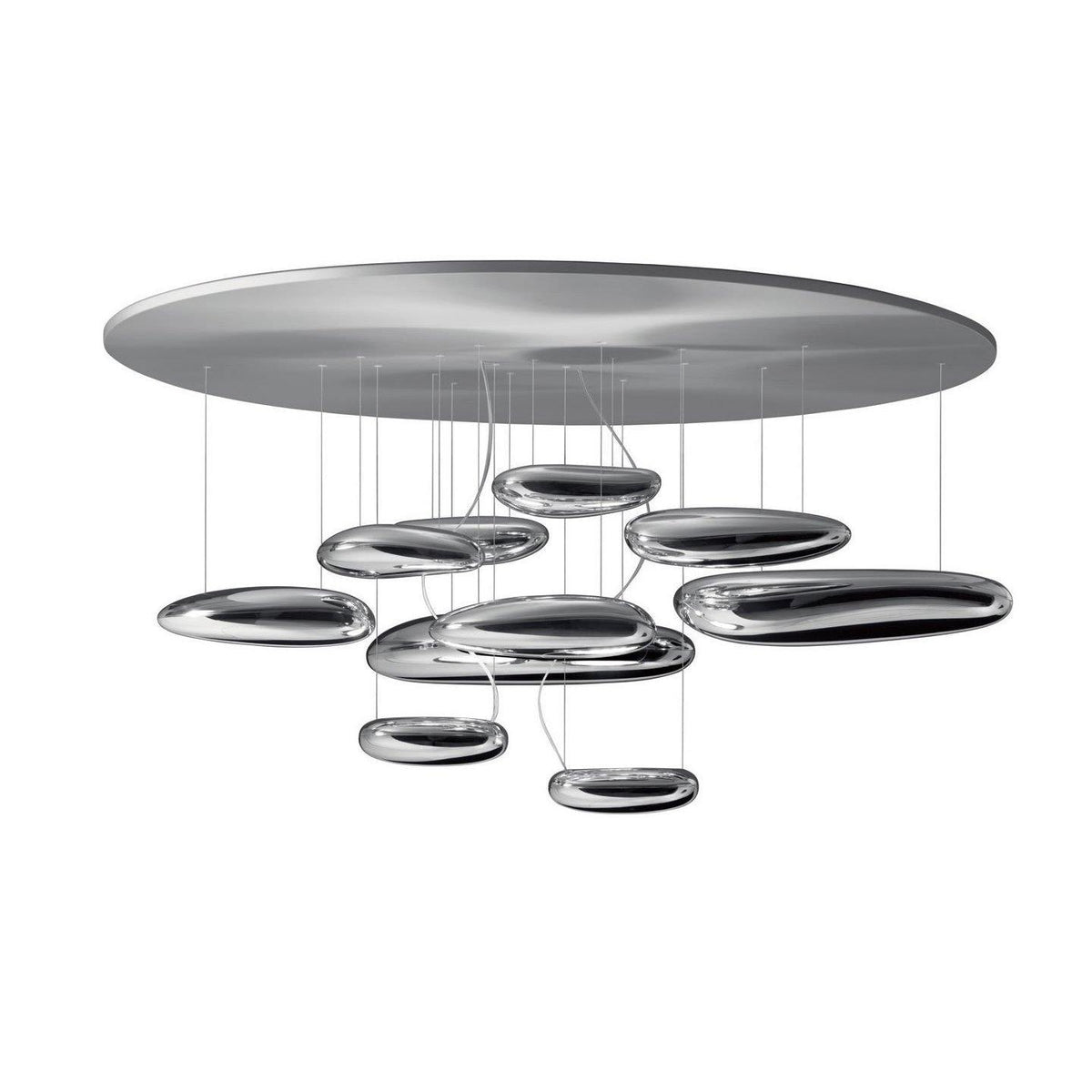 Lustra Plafonnier en Aluminium Galet