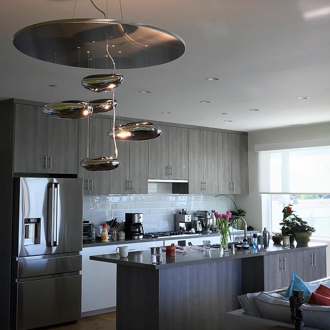 Lustra Plafonnier en Aluminium Galet