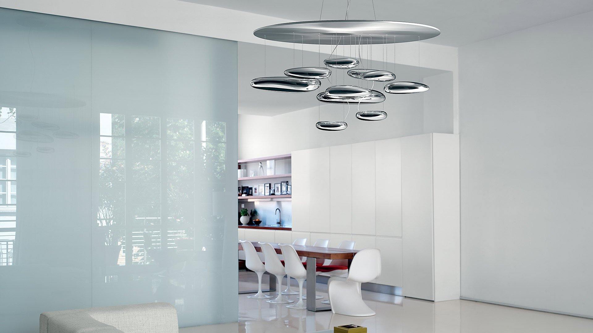 Lustra Plafonnier en Aluminium Galet