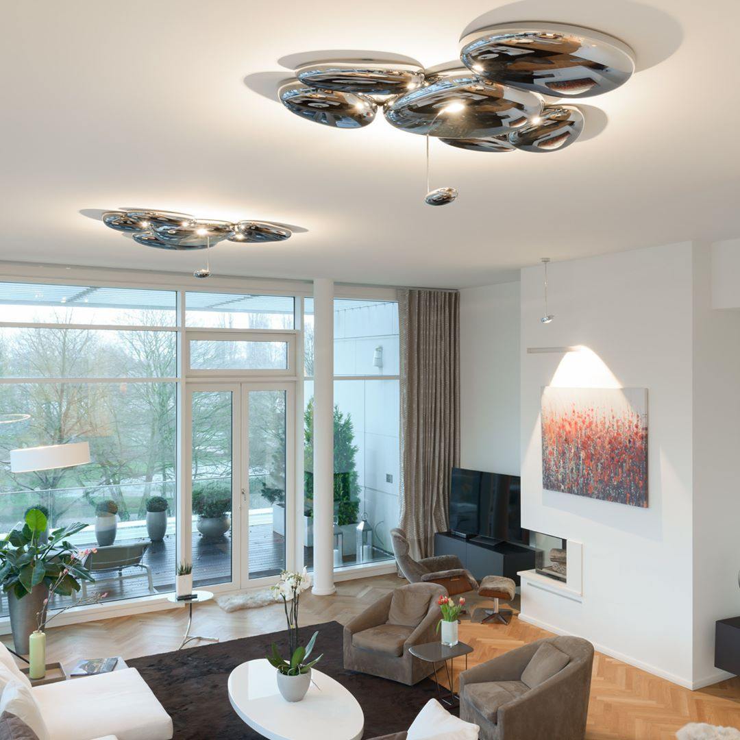 Lustra Plafonnier en Aluminium Galet