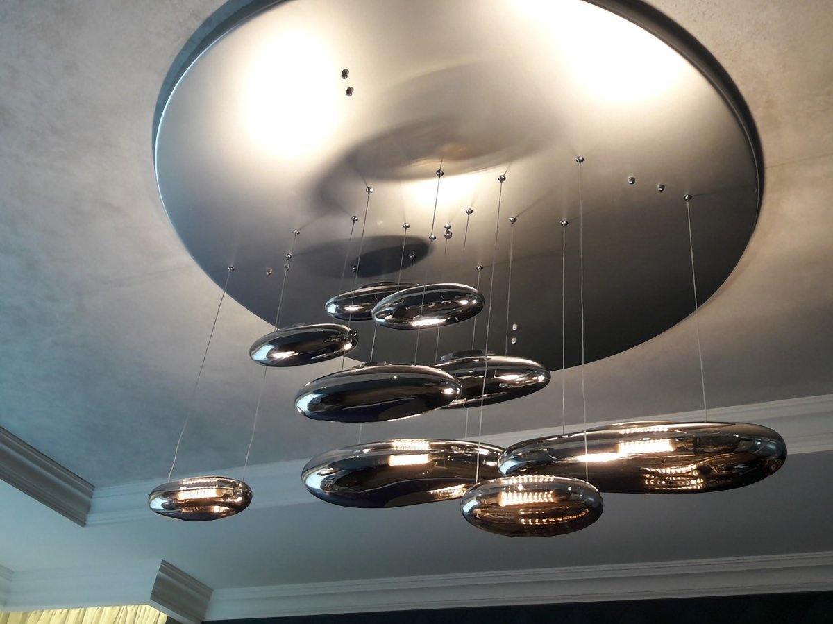 Lustra Plafonnier en Aluminium Galet