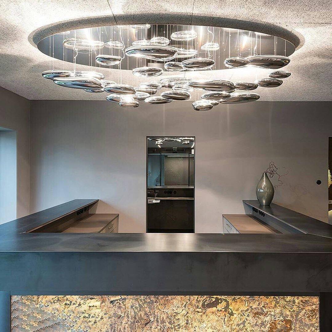 Lustra Plafonnier en Aluminium Galet