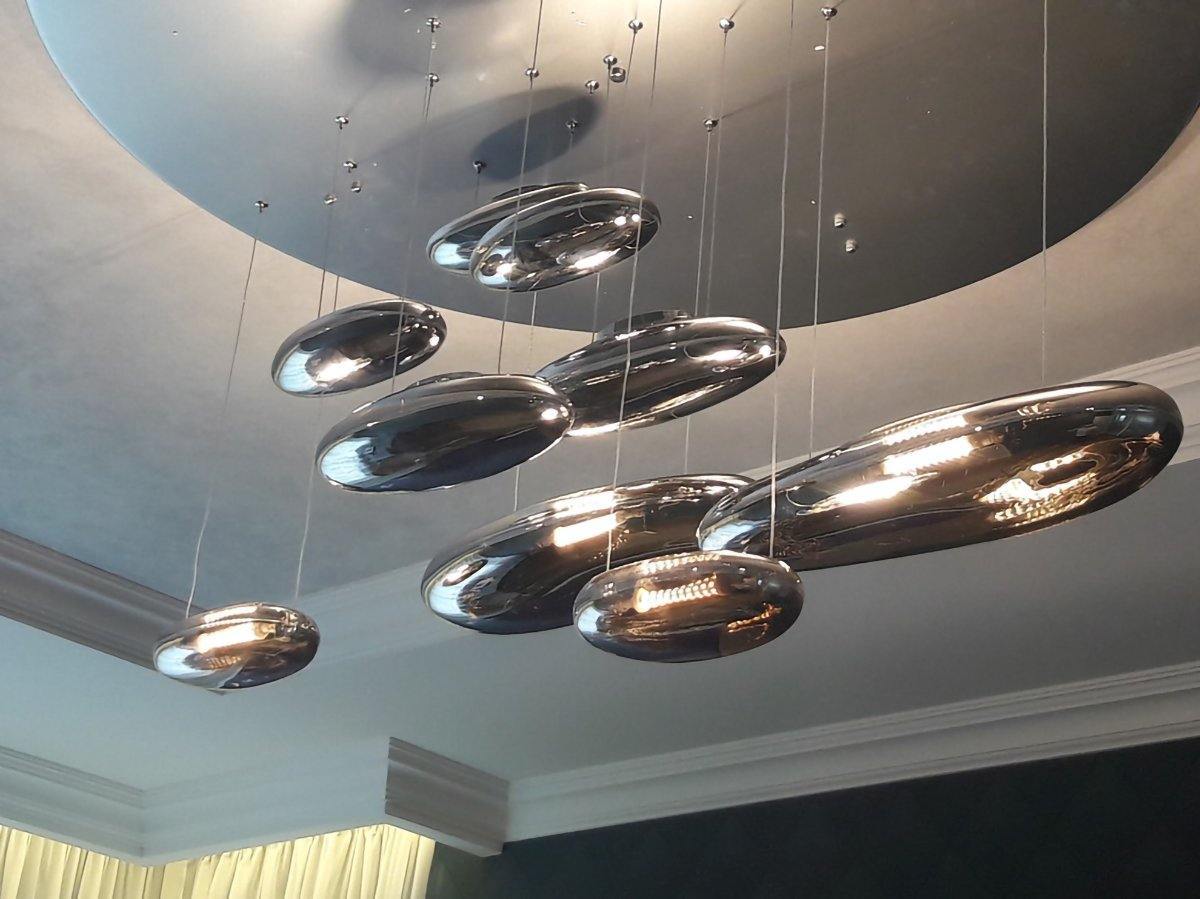 Lustra Plafonnier en Aluminium Galet